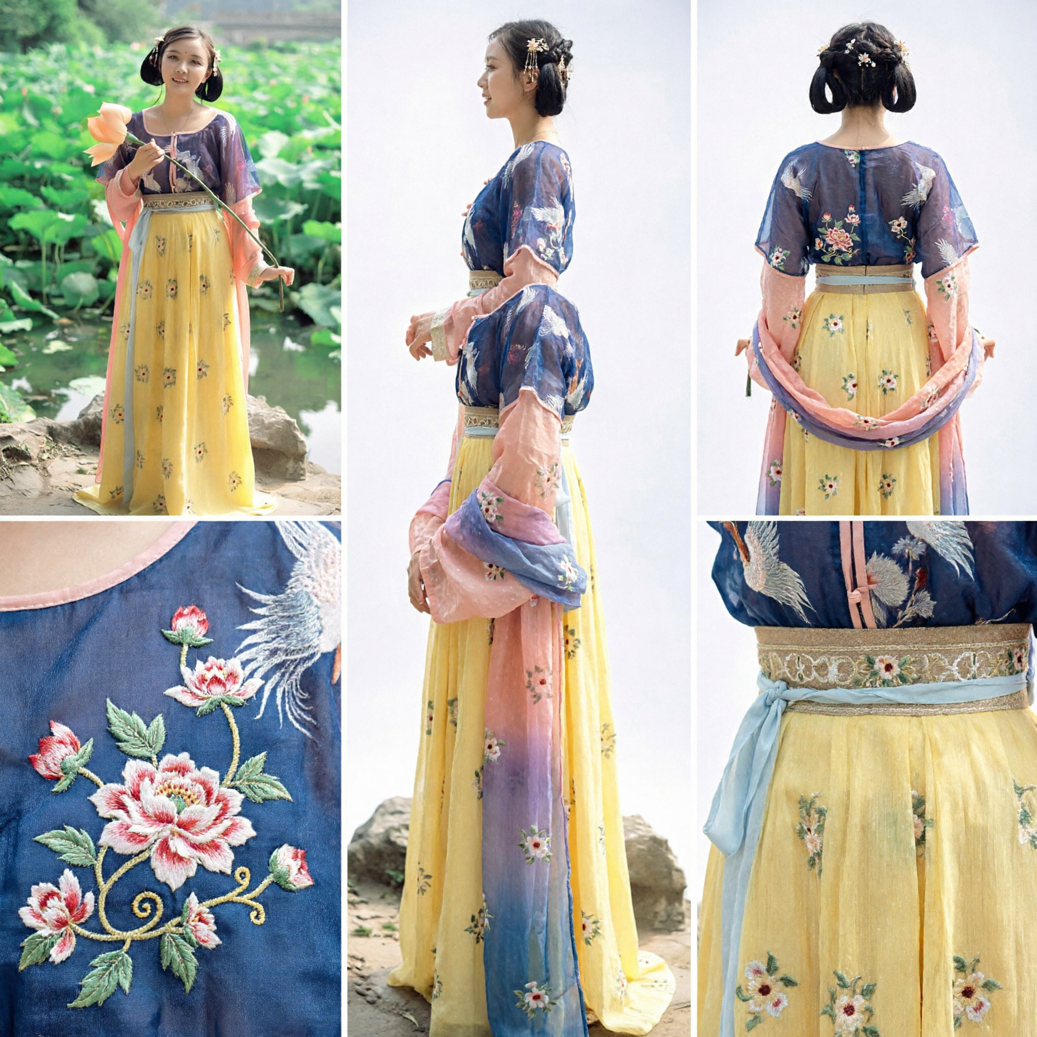 Vestido Antigo Chinês Hanfu da Dinastia Tang para Mulheres Traje Tradicional de Princesa do Palácio para Fotografia e Cosplay - Asian Costume