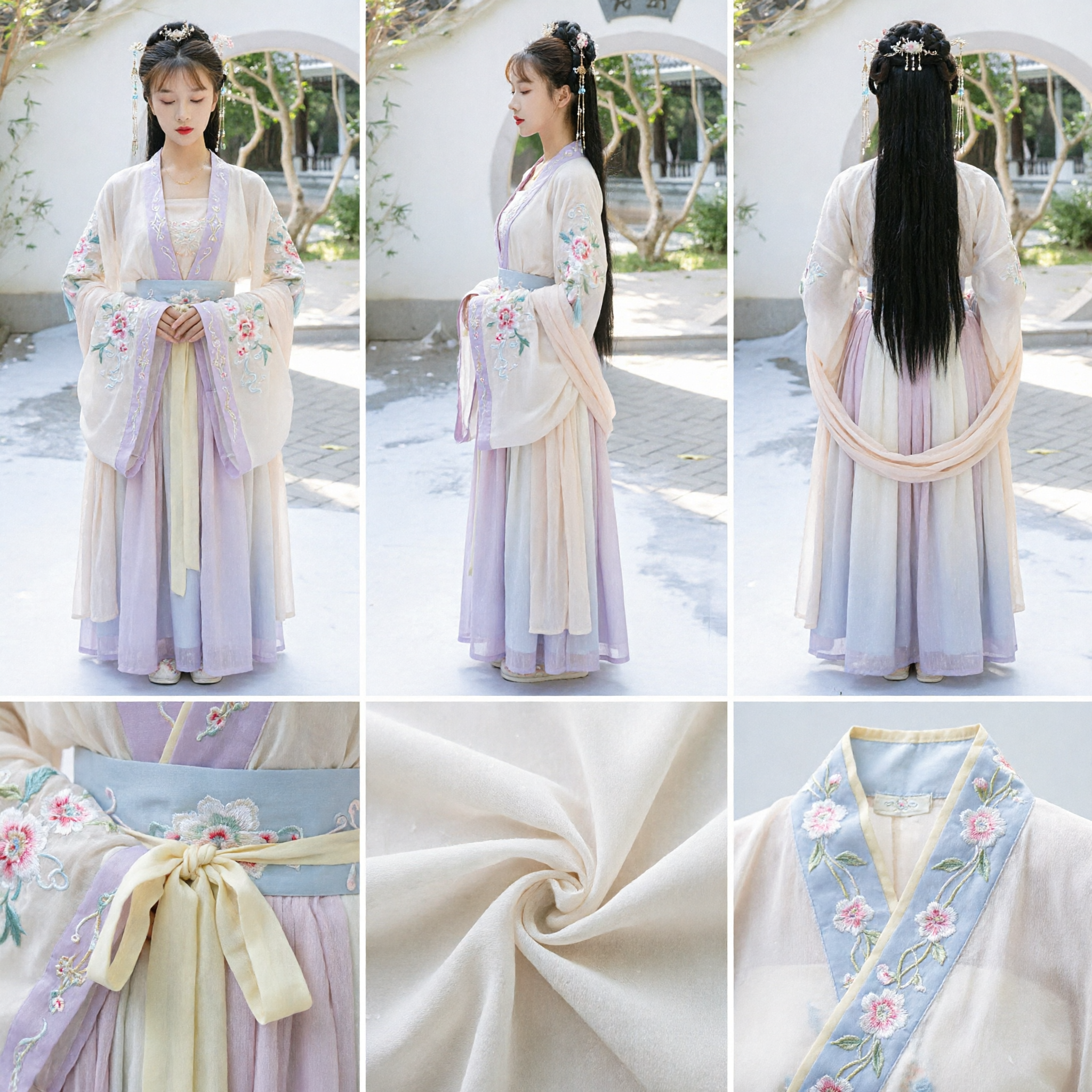 Traditional Chinese Hanfu Dress for Women Ancient Fairy Costume Elegant Tang Suit Performance Outfit - Asian Costume