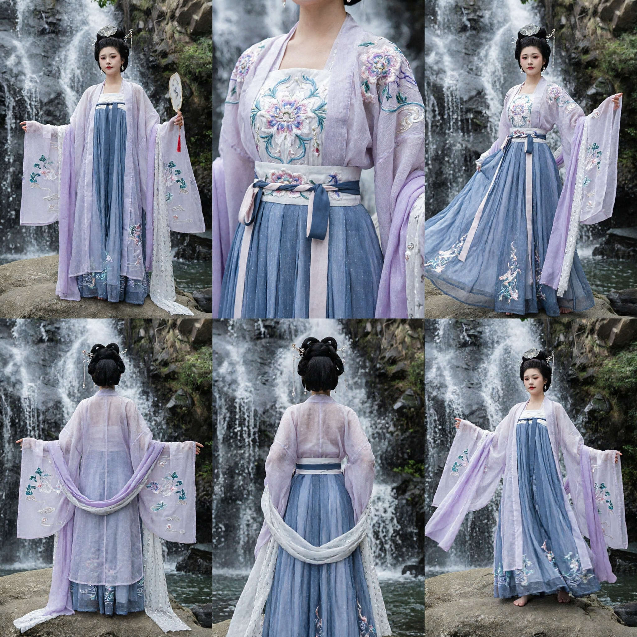 Costume traditionnel chinois Hanfu élégant violet, robe de fée de la dynastie Tang pour femmes, vêtement historique ancien pour cosplay - Asian Costume