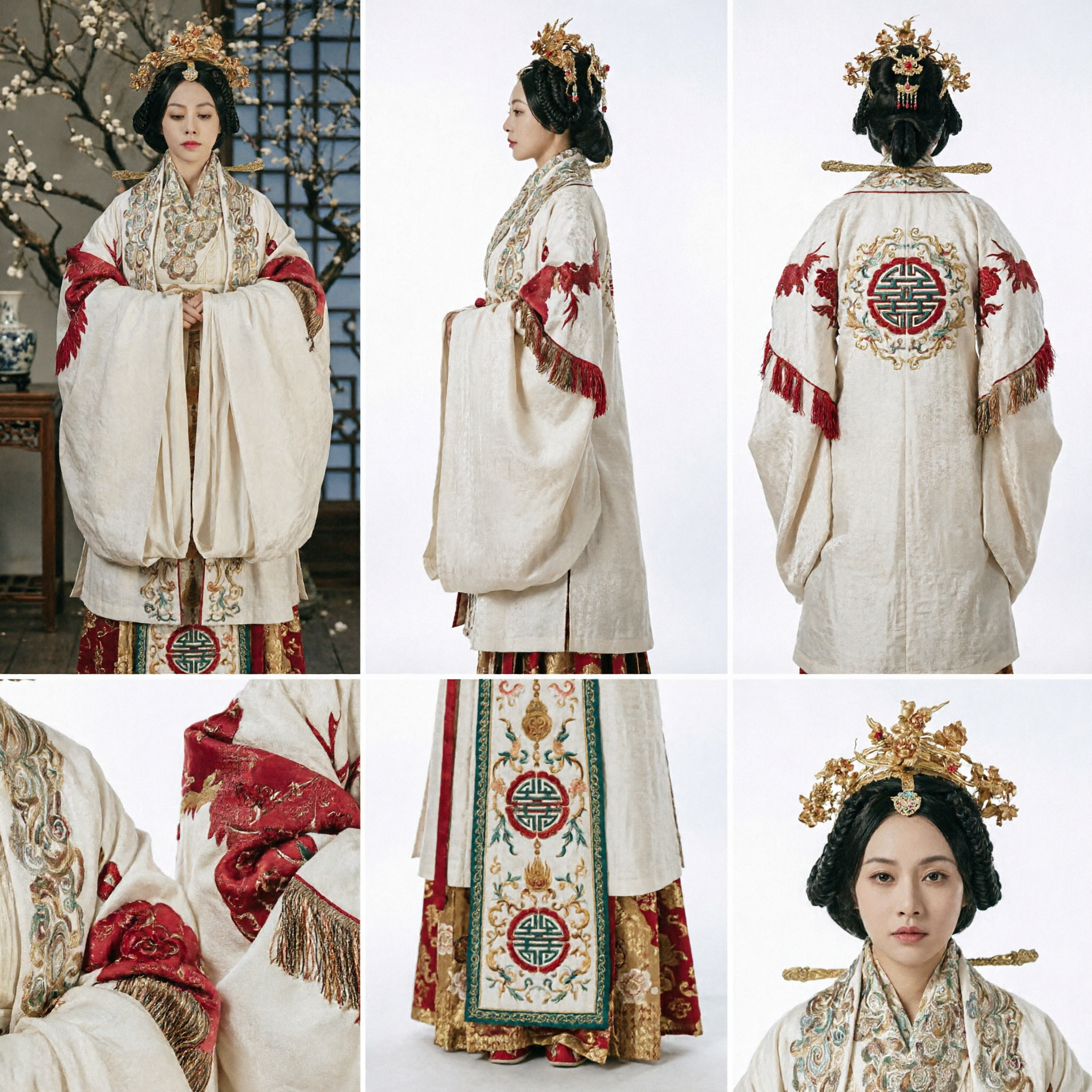 Oude Chinese Keizerin Hanfu Kostuum Traditionele Keizerlijke Koningin Jurk voor Vrouwen Historische Cosplay - Asian Costume