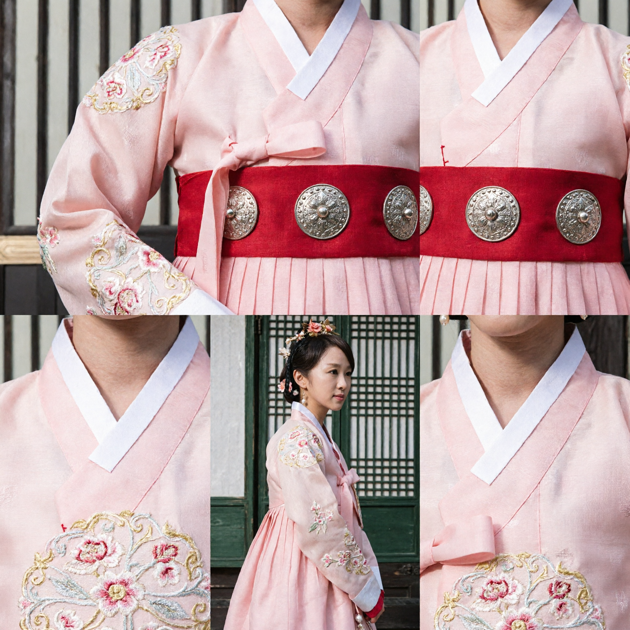 전통 중국 한푸 분홍색 자수 로브 고대 귀부인 의상 여성 역사 드라마 코스프레 - Asian Costume