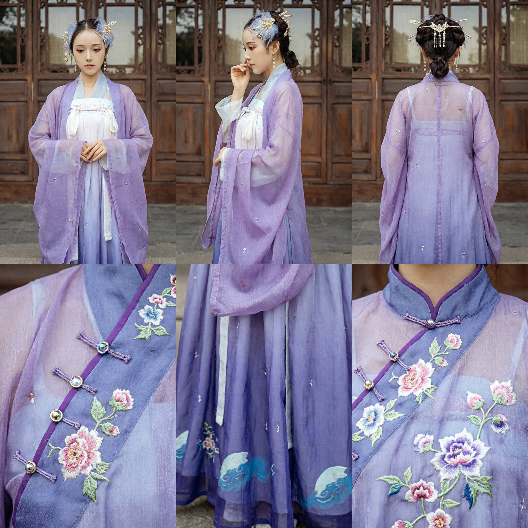 Elegant Paarse Hanfu Traditioneel Chinese Oud Kostuum Feejurk voor Vrouwen Cosplay en Fotografie - Asian Costume