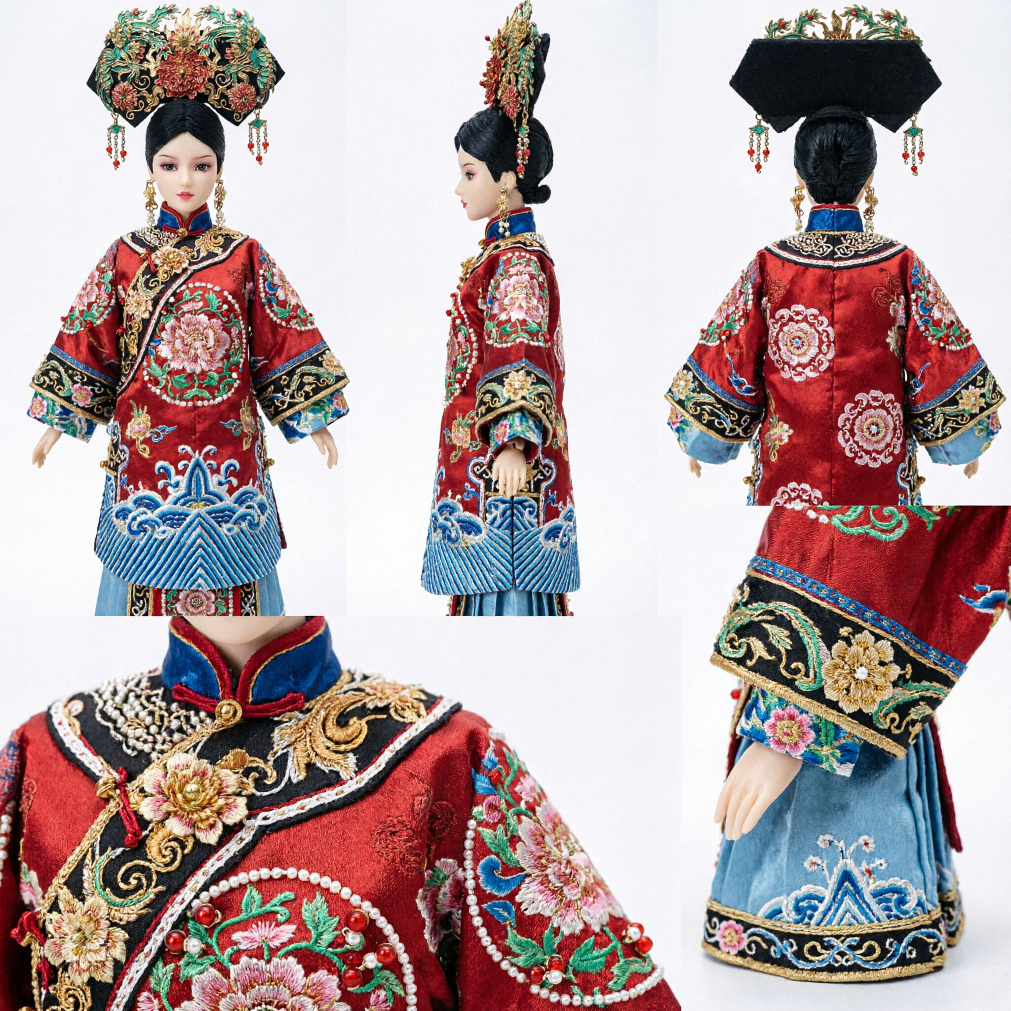 Традиционный китайский маньчжурский головной убор с фениксом эпохи Цин, древняя корона для волос императрицы, аксессуар для женского костюма - Asian Costume