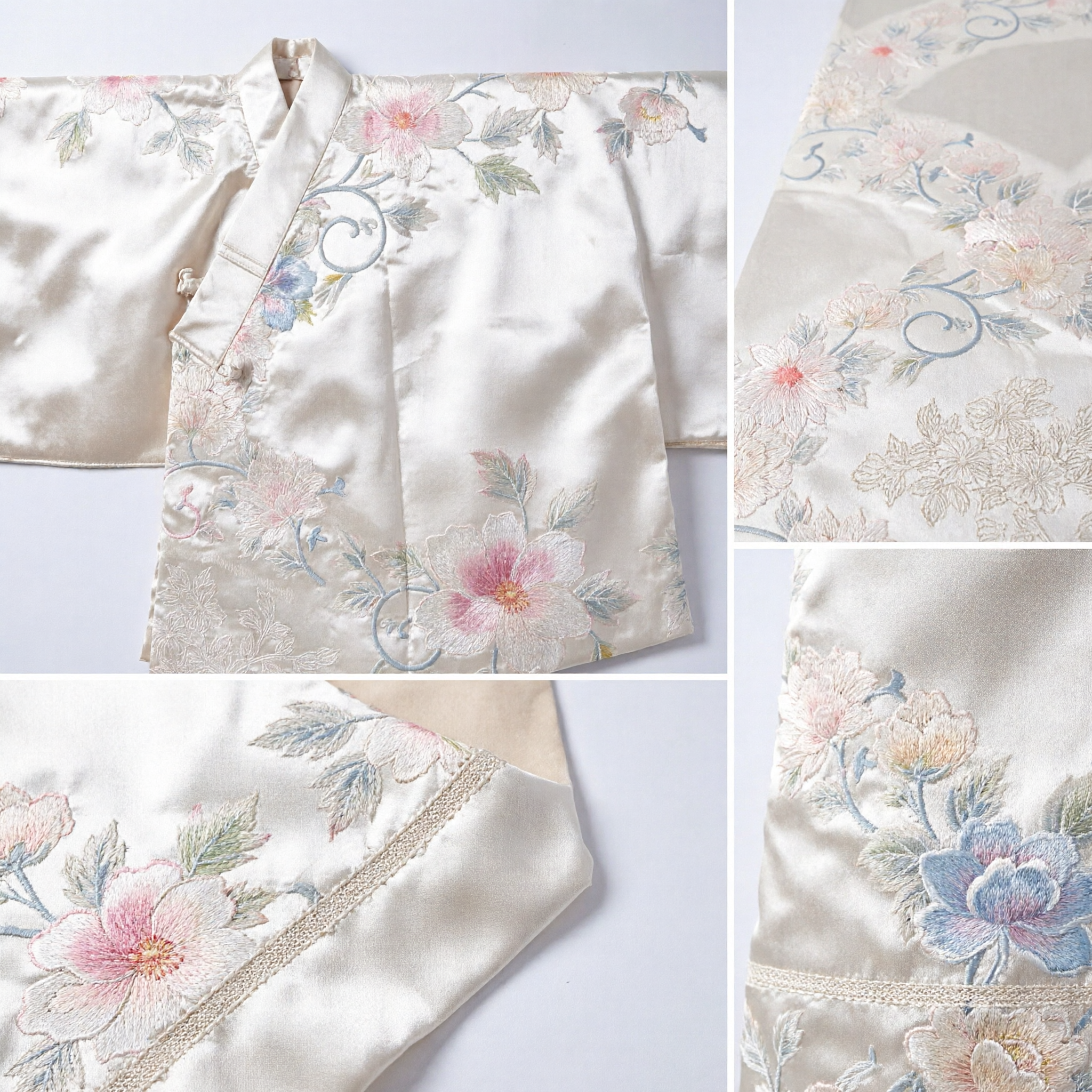 Traditionele Chinese Hanfu Zijden Pibo Lange Bloemenbrokaat Sjaal Shawl voor Vrouwen Antiek Kostuum - Asian Costume