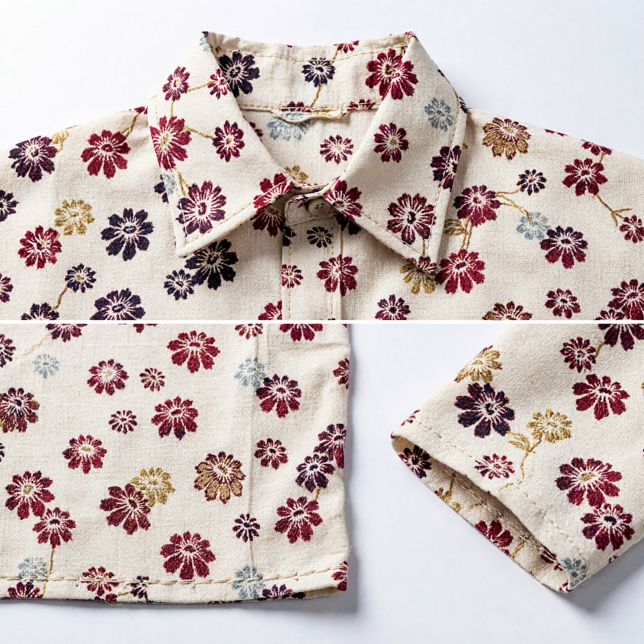 Traditioneel Aziatisch bloemzijden sjerp beige rood goud chrysantenpatroon sjaal voor vrouwen Kimono Hanfu kostuumaccessoire - Asian Costume