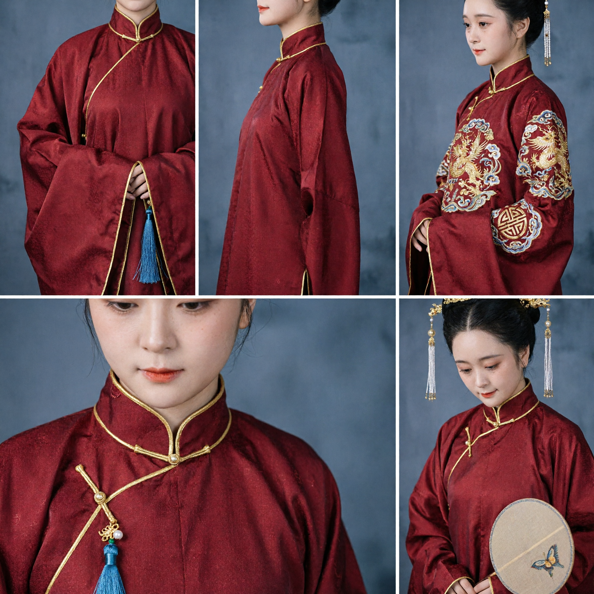 Traditional Chinese Hanfu Ming Dynasty Red Cross-Collar Top for Women Historical Costume and Cultural Events - Asian Costume