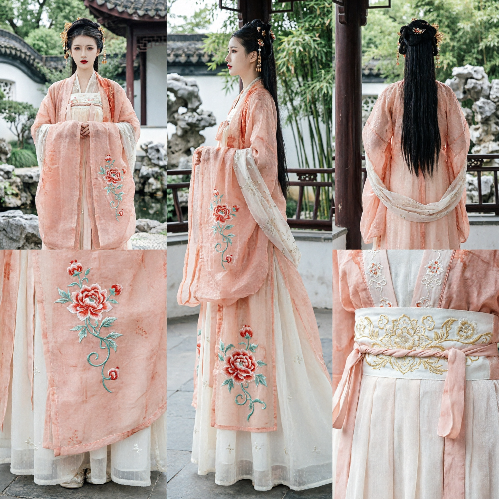 Traje Tradicional Chinês Hanfu Tang Princesa Elegante Pêssego Vestido Antigo de Fada para Mulheres Cosplay - Asian Costume