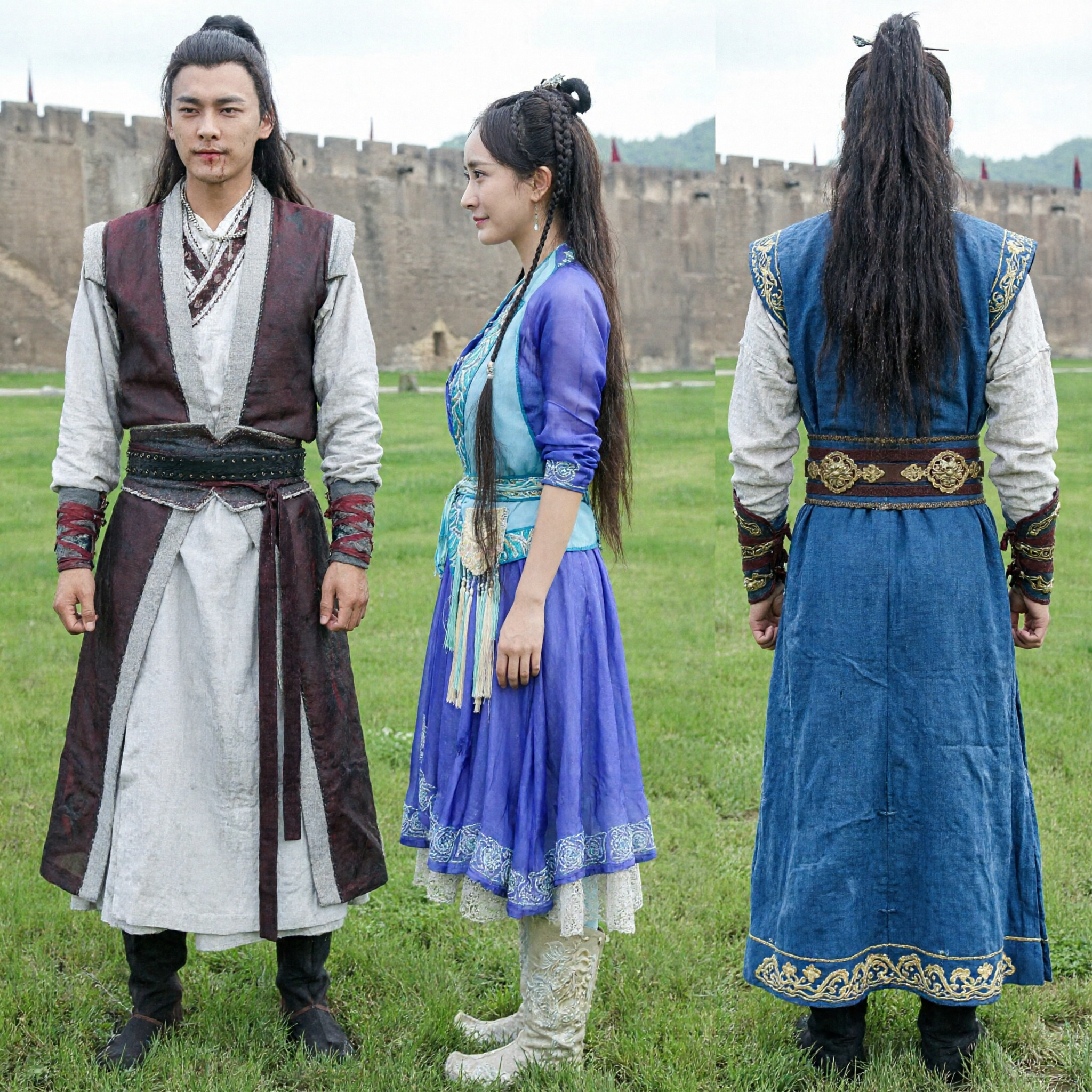 Conjunto de Traje Hanfu Wuxia Chinês Antigo para Casais, Vestuário Tradicional para Cosplay e Fotografia - Asian Costume