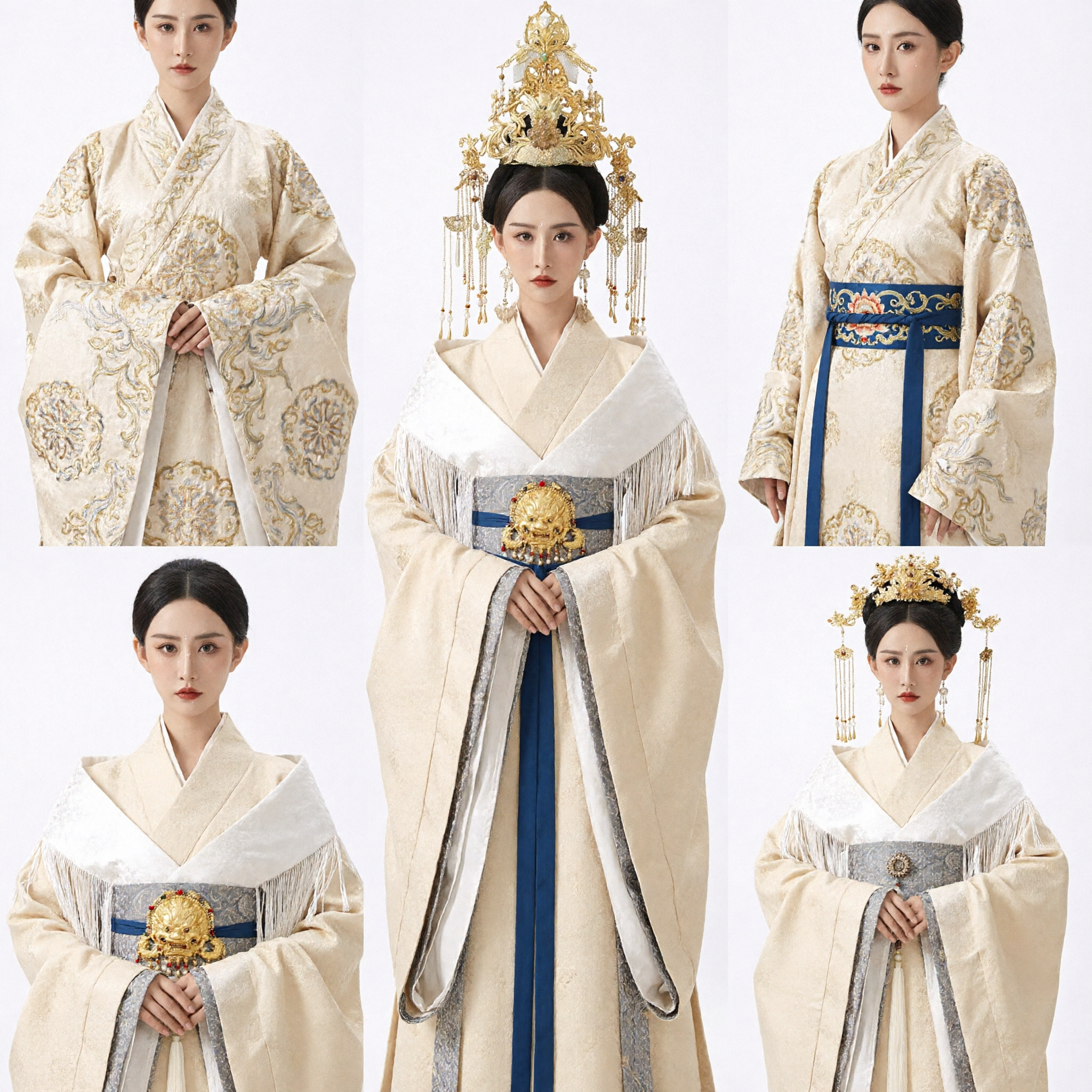 Traje Tradicional Hanfu de Imperatriz Chinesa Vestido de Dama do Palácio Antigo para Mulheres Cosplay Histórico - Asian Costume