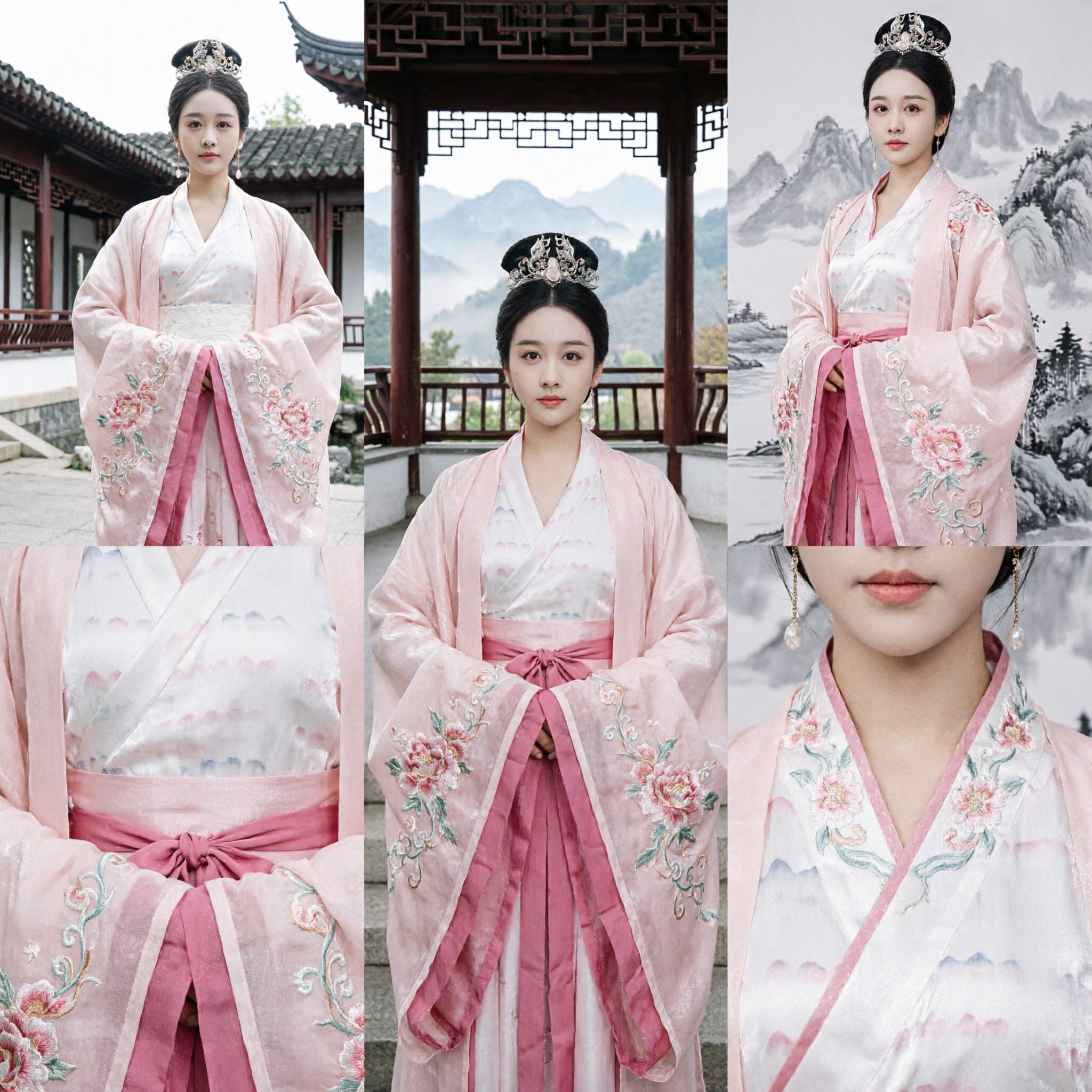 Elegantes chinesisches traditionelles Hanfu antikes Kostüm Feen-Prinzessinnen-Kleid für Frauen Cosplay und historische Aufführung - Asian Costume