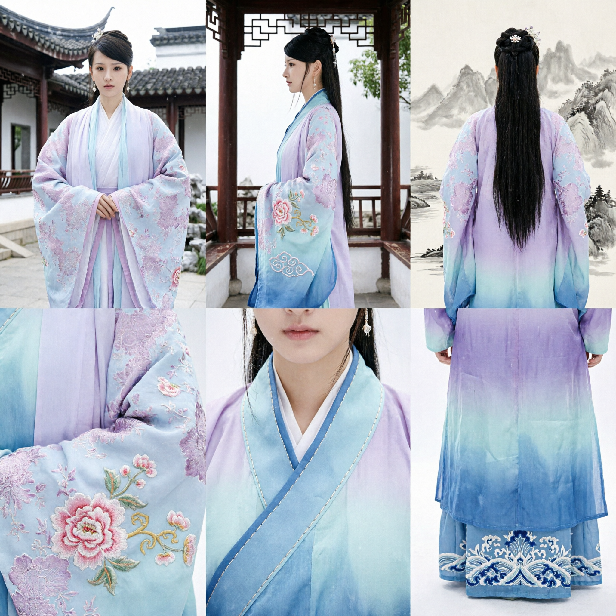 Elegantes antikes chinesisches traditionelles Hanfu-Kostüm Feen-Prinzessinnen-Kleid für Frauen historisches Cosplay Fotografie - Asian Costume