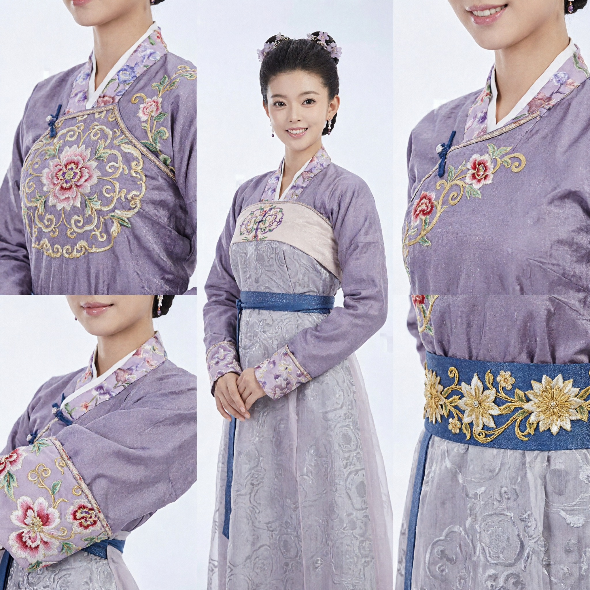 Traje Hanfu Tradicional Chino, Vestido Púrpura de Dama del Palacio Antiguo para Mujer, Cosplay para Drama de Época - Asian Costume