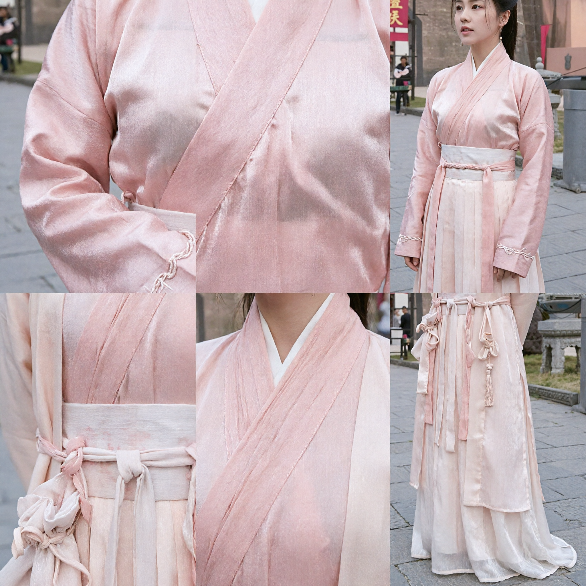 Elegant Roze Hanfu Traditioneel Chinees Kostuum Oude Paleisdamejurk voor Vrouwen Cosplay Fotografie - Asian Costume