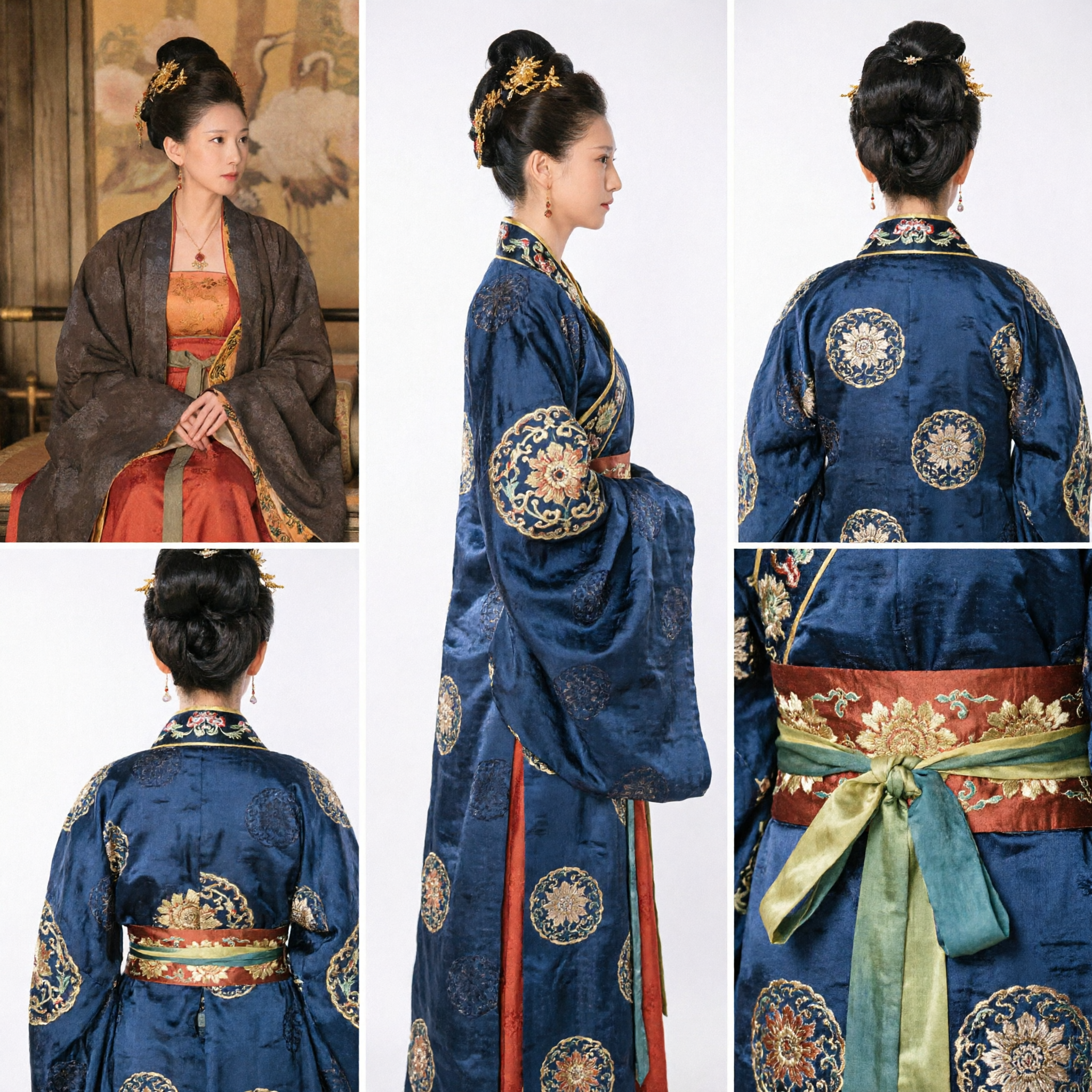 Traje Hanfu Tradicional Chinês da Dinastia Song para Nobreza Antiga Feminino, Vestuário Histórico para Mulheres e Cosplay - Asian Costume