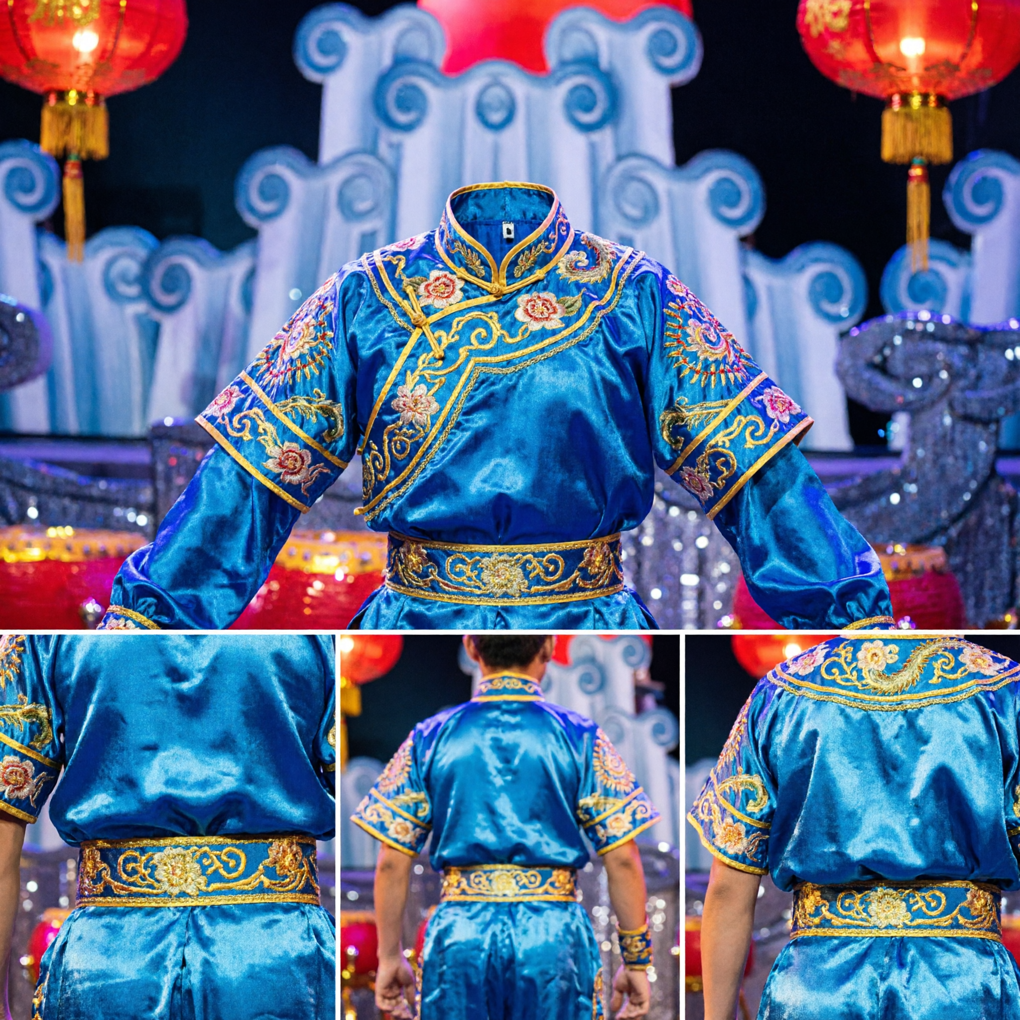 Costume du Roi Singe du Nouvel An chinois pour enfants, tenue traditionnelle de Sun Wukong pour garçons, performance scénique et danse - Asian Costume