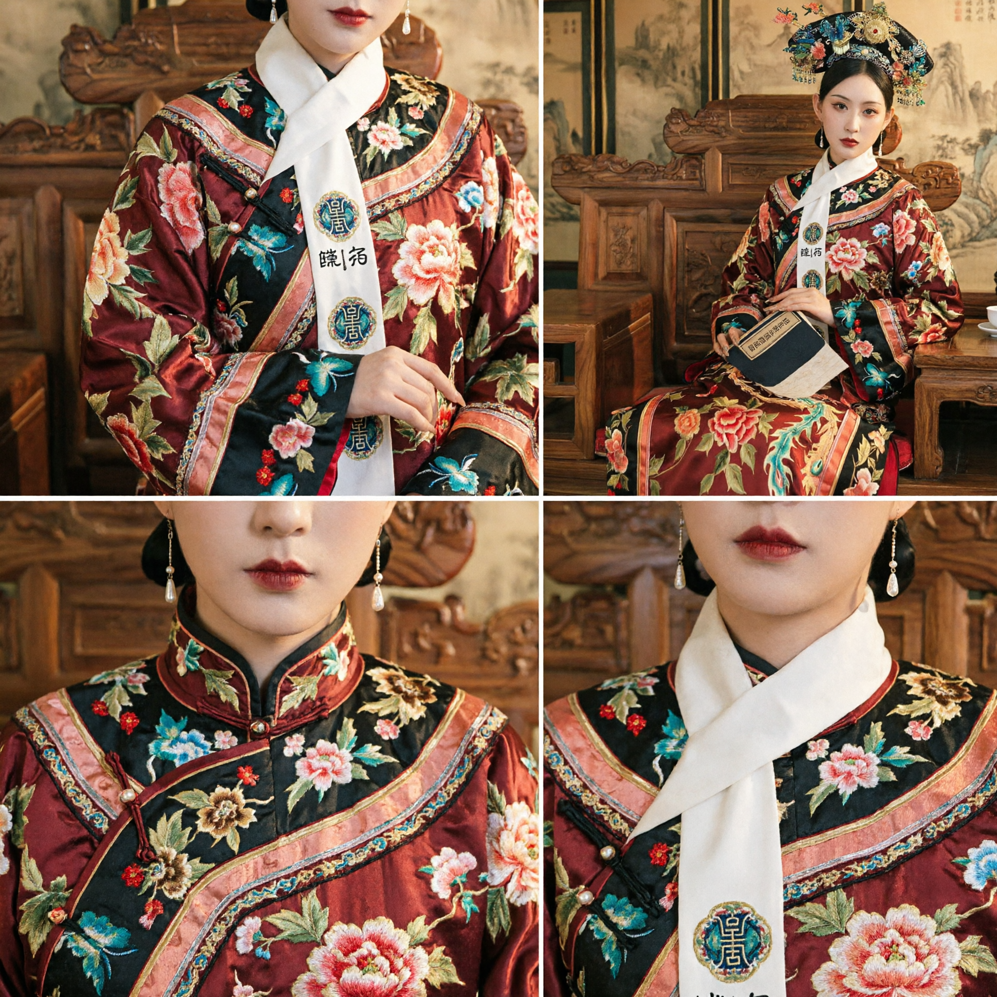 Chinees Traditioneel Qing-dynastie Mantsjoe Keizerin Kostuum Paleis Dame Concubine Jurk voor Vrouwen Cosplay Fotografie - Asian Costume
