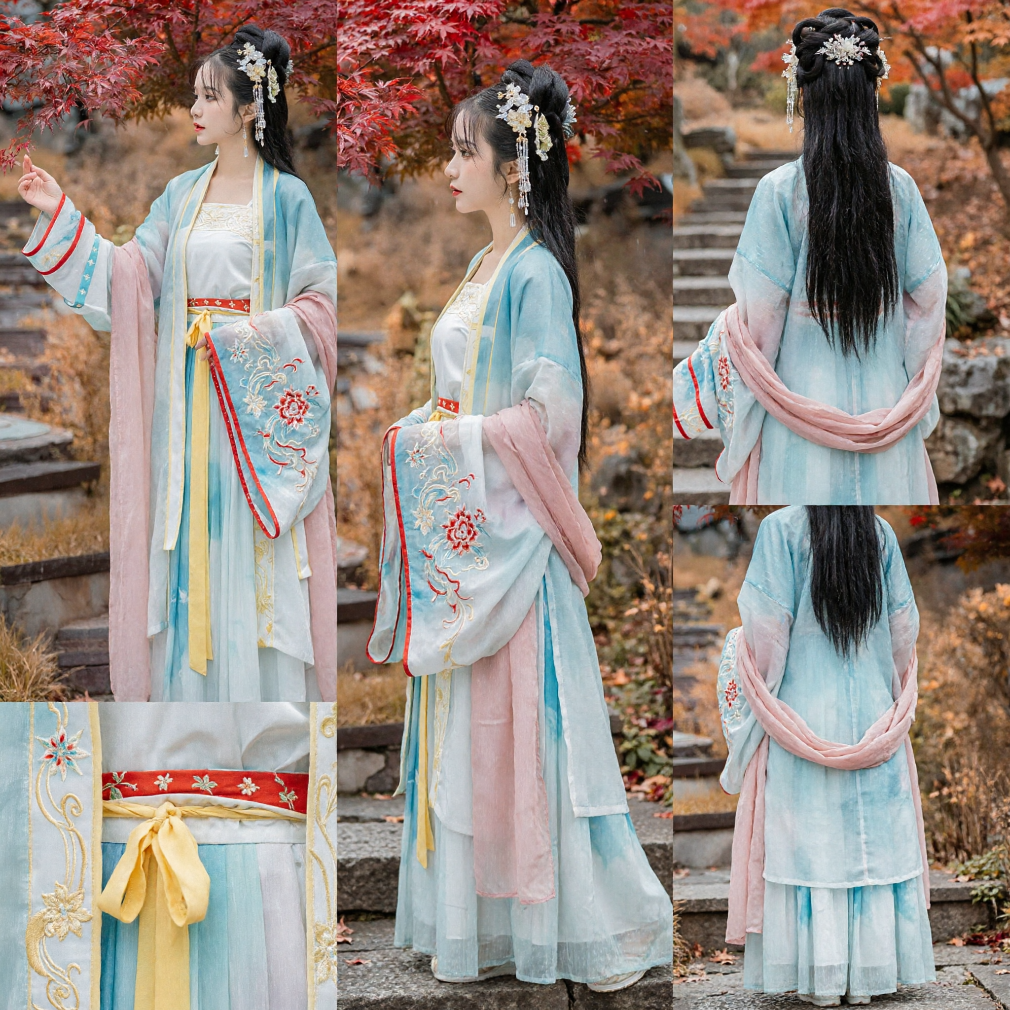 優雅な唐時代漢服 伝統中国古代衣装 仙女ドレス 女性用コスプレ・撮影 - Asian Costume