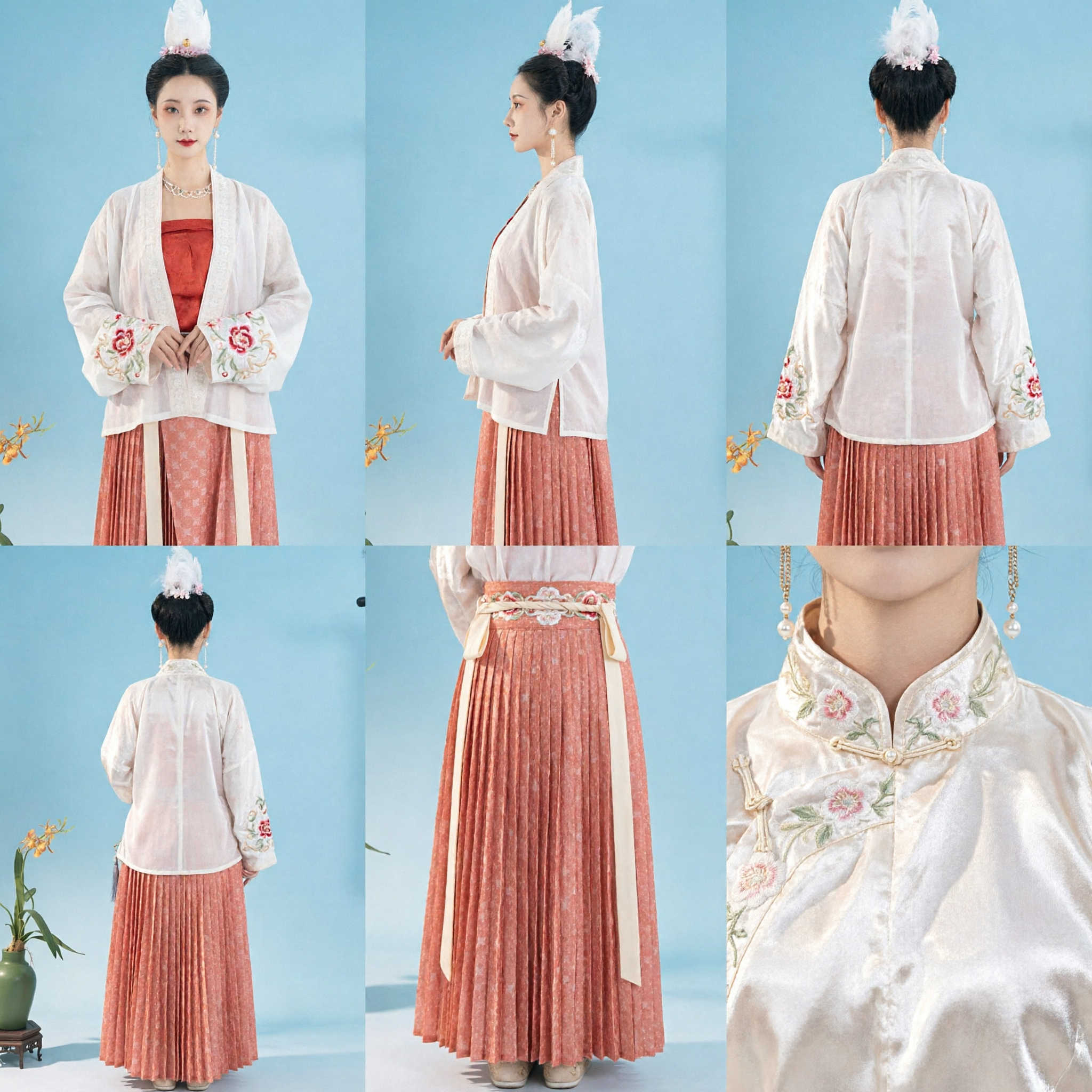 Hanfu Tradizionale Cinese Costume Dinastia Tang Set Abito da Dama di Palazzo Antico per Donne Fotografia Cosplay - Asian Costume