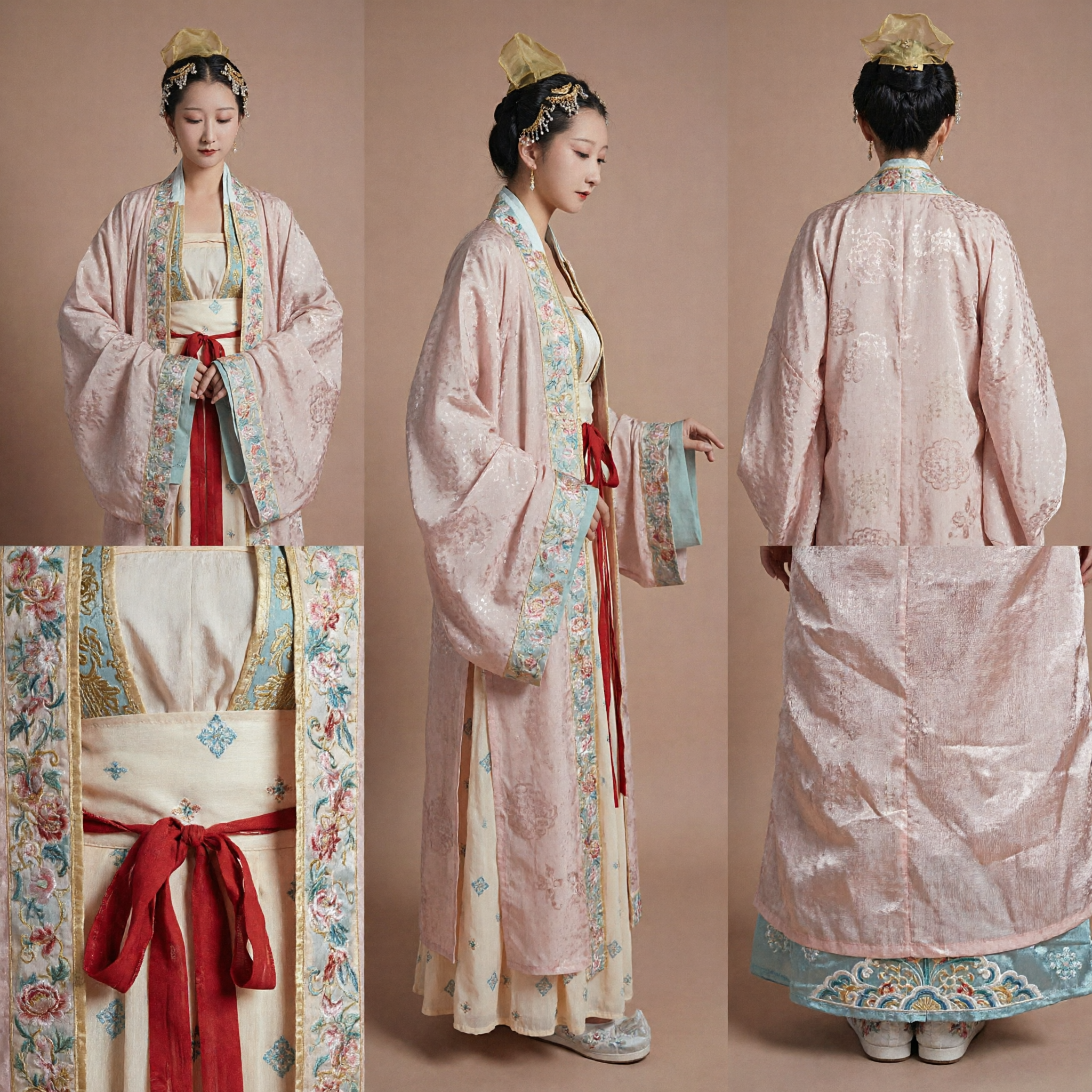 Costume Hanfu Tradizionale Cinese della Dinastia Tang Veste da Principessa Antica Ricamata per Donne Cosplay e Fotografia - Asian Costume