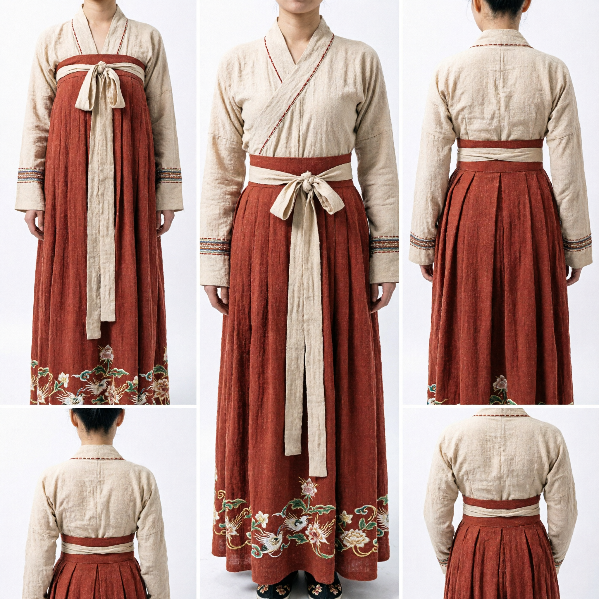 Antikes chinesisches Tang-Dynastie-Hanfu-Palastmädchenkleid und Wachuniform-Set für Filmauftritte - Asian Costume