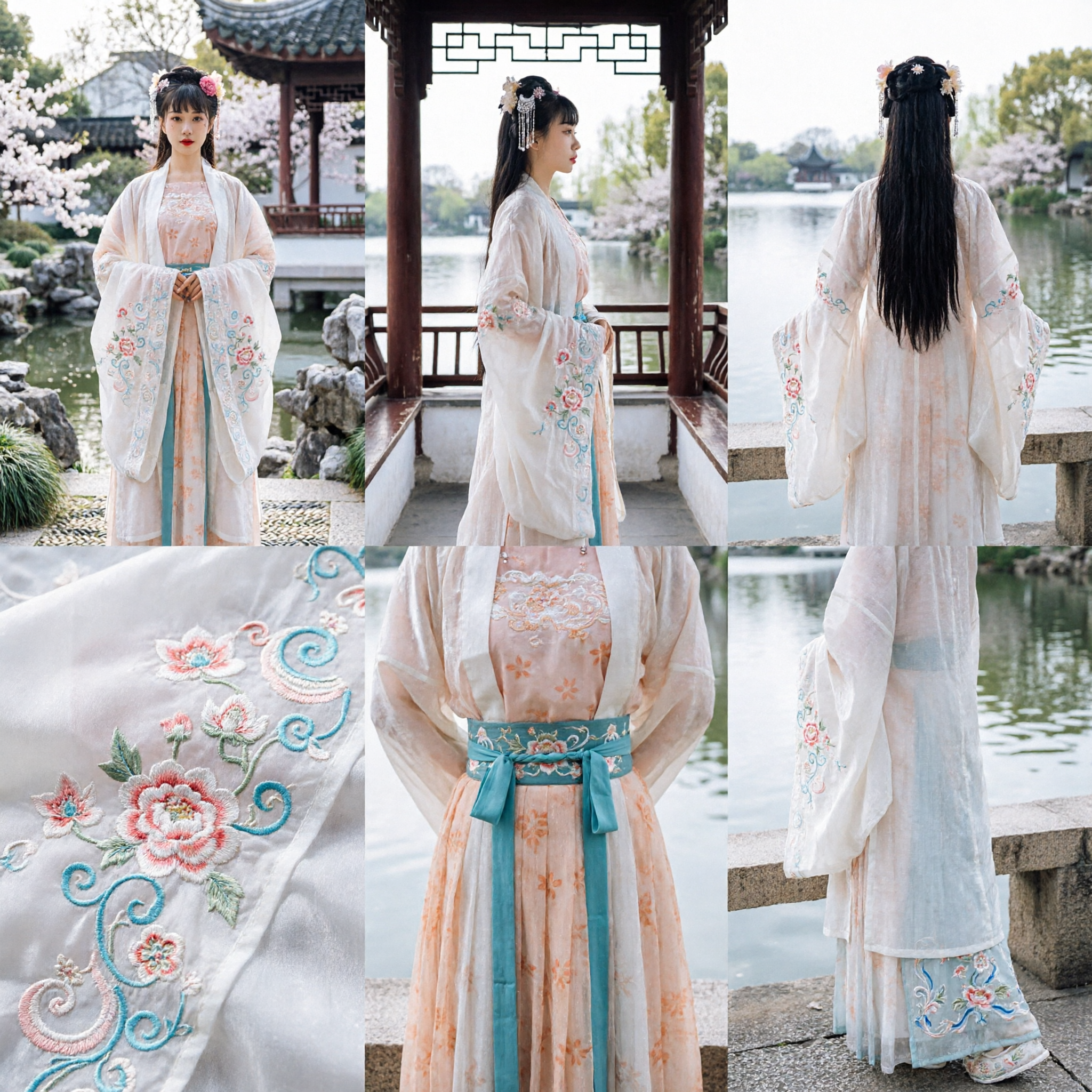Antico Abito Tradizionale Cinese Hanfu Stile Fata Ricamato per Donne Cosplay e Fotografia - Asian Costume