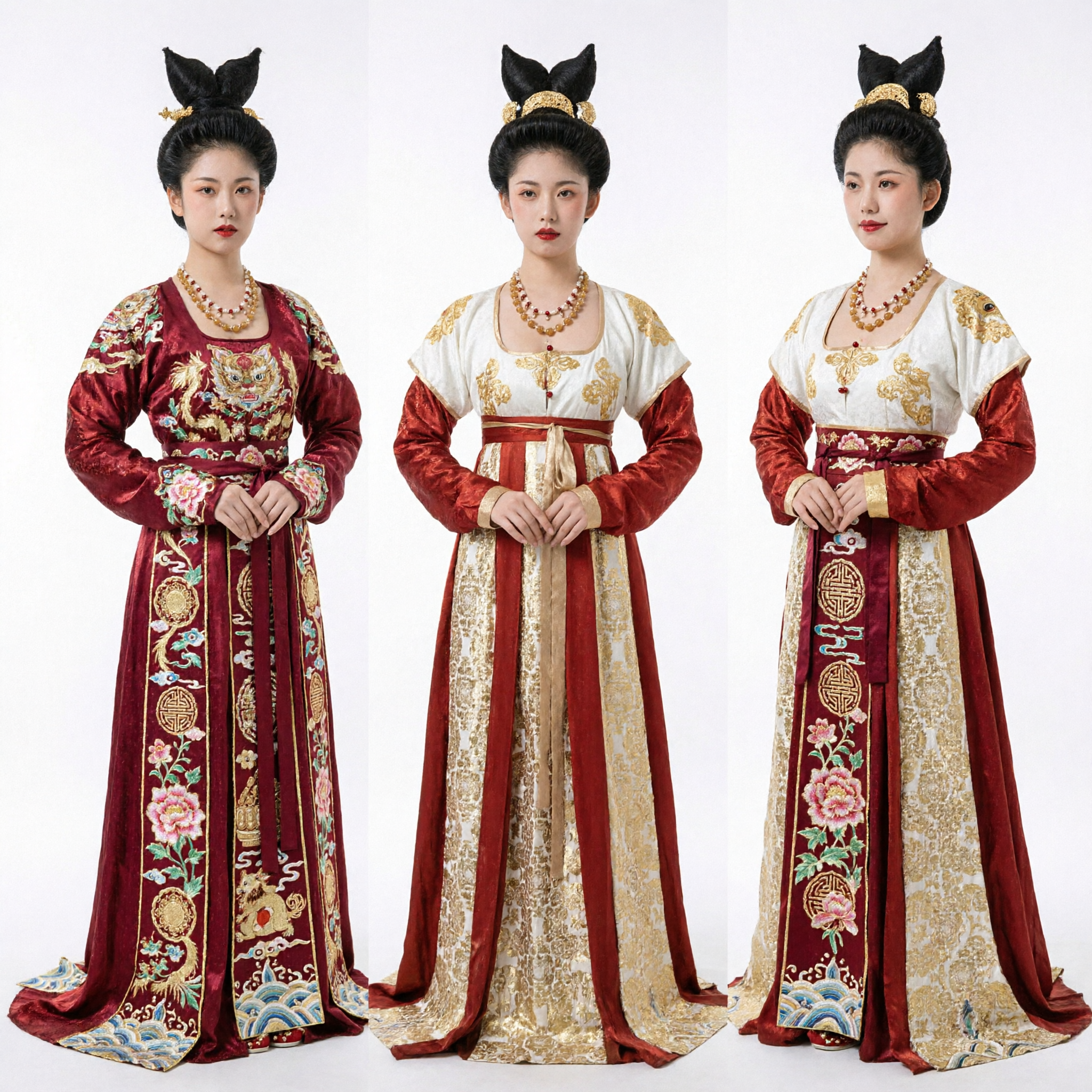 Traje Hanfu de la Dinastía Tang Tradicional Chino para Mujeres, Vestido de Princesa de Palacio Antigua para Cosplay y Presentaciones - Asian Costume