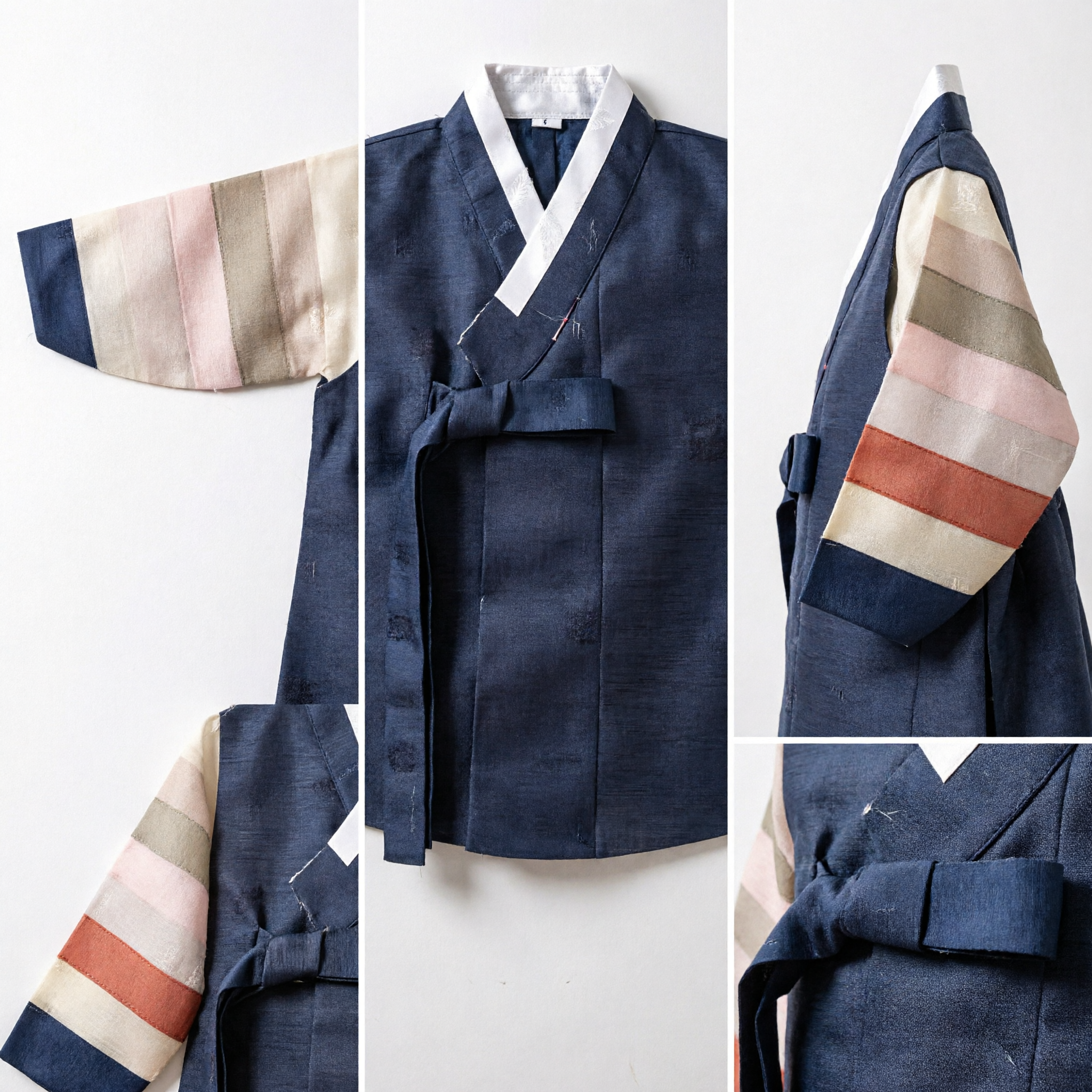 Costume traditionnel coréen Hanbok pour bébé garçon, haut à manches rayées pour première fête d'anniversaire Doljanchi et mariage - Asian Costume