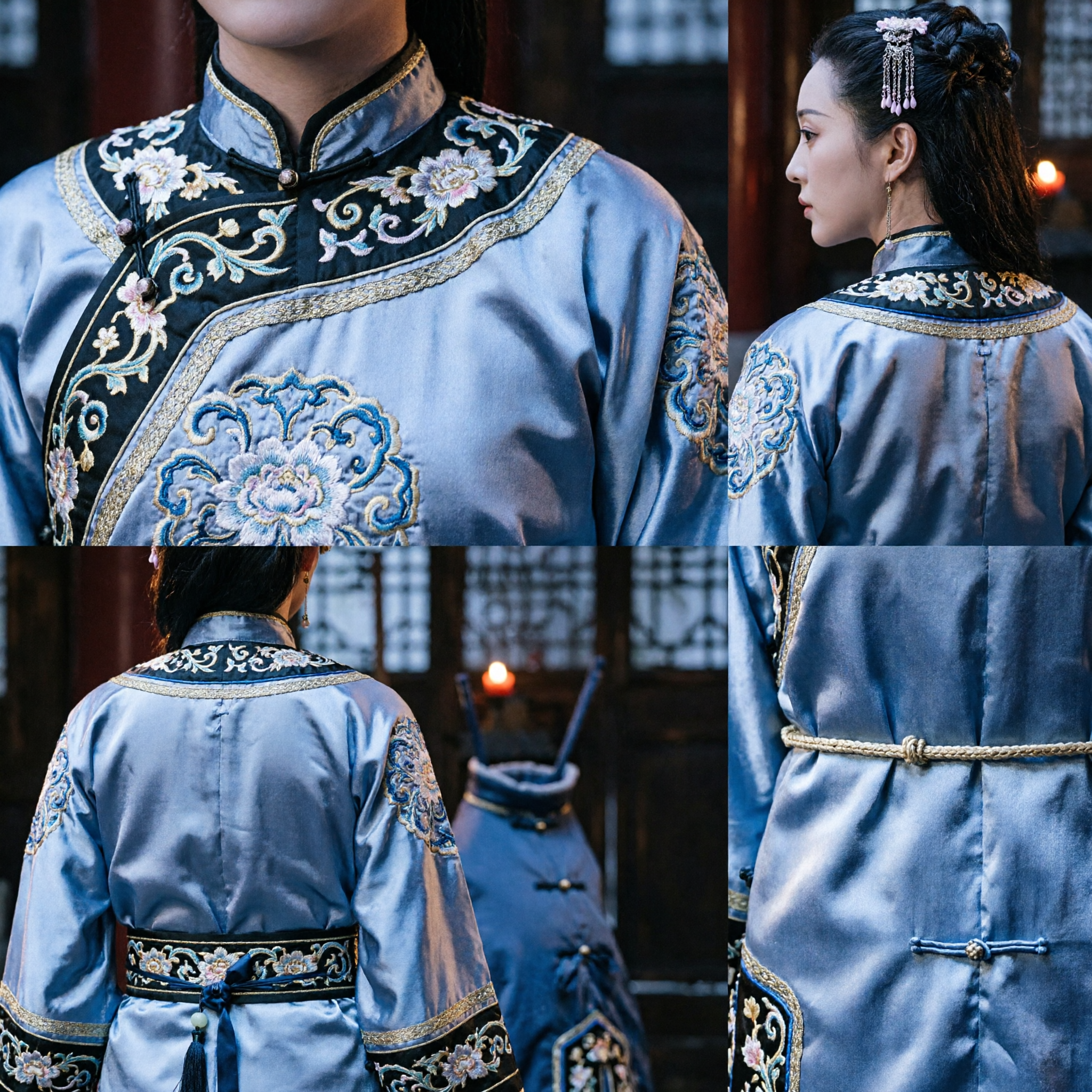 قناع نصف وجه البندقية الذهبي الفاخر المرصع بالجواهر للنساء لحفلات الأزياء الصينية القديمة والكوزبلاي - Asian Costume