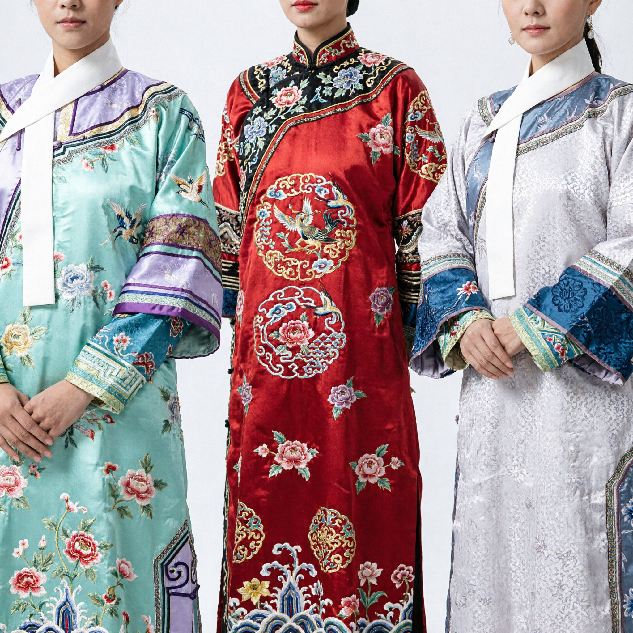 Set Costume Imperatrice Dinastia Qing Cinese Antica con Veste del Drago per Donne Dramma Storico Cosplay - Asian Costume