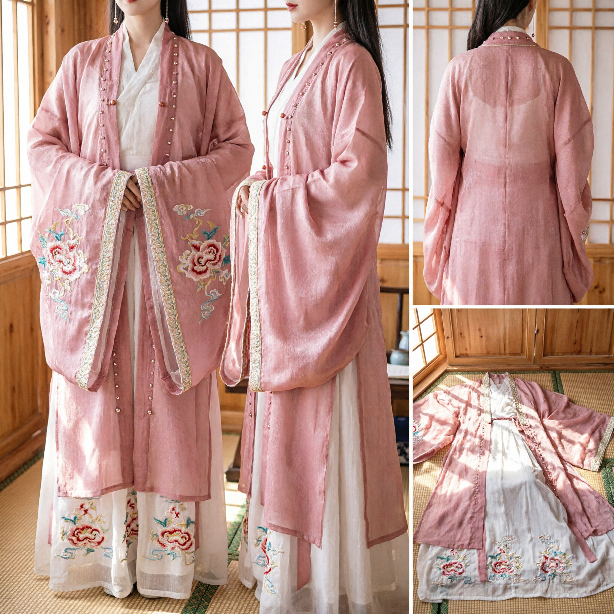 Hanfu rose élégant - Costume ancien traditionnel chinois, robe de fée pour femmes (photographie et cosplay) - Asian Costume