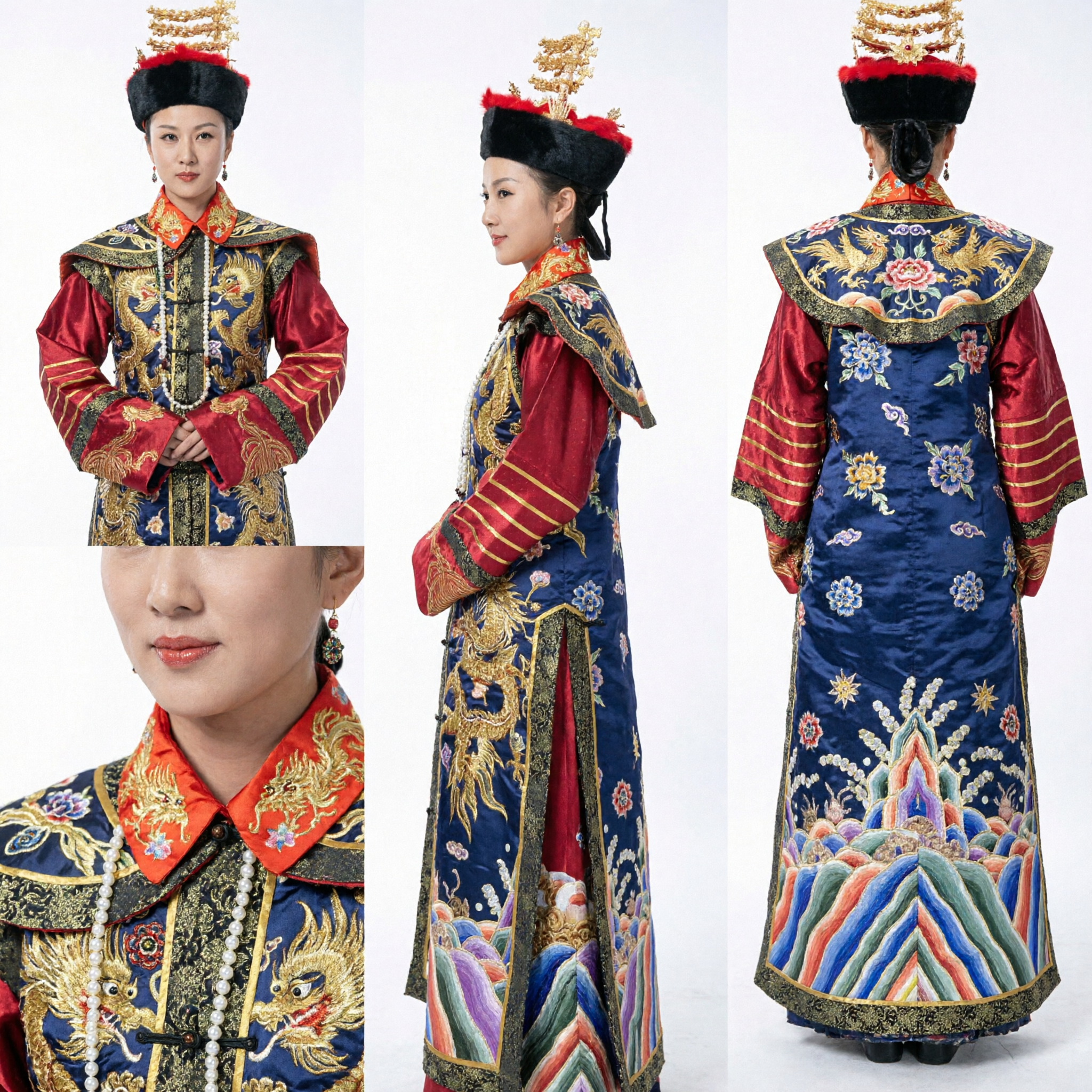 Traditional Chinese Qing Dynasty Empress Court Dress Ancient Palace Lady Costume for Women Photography Cosplay - Asian Costume