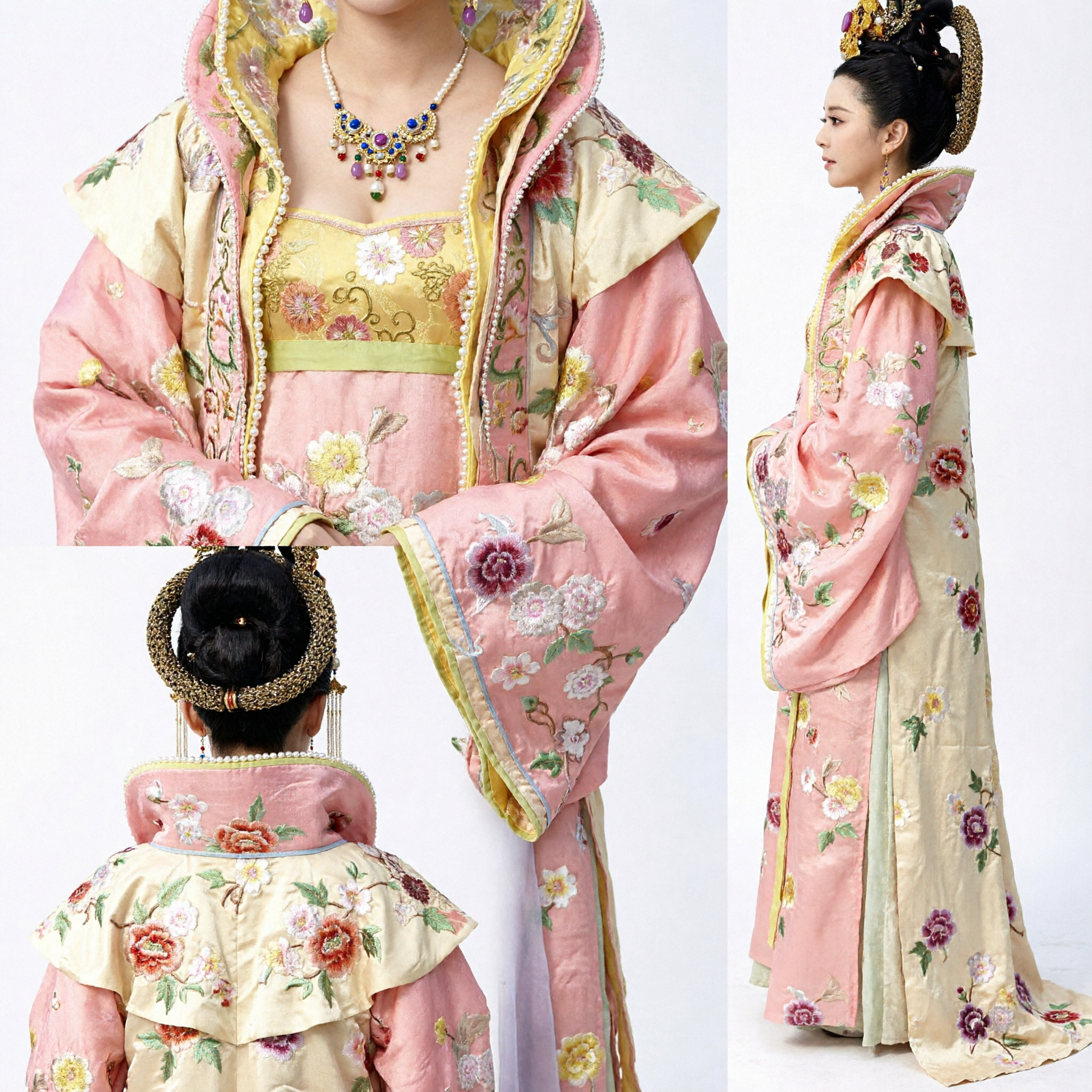 Tocado de Corona de Fénix y Dragón Dorado de Emperatriz China Antigua para Cosplay Hanfu de la Dinastía Tang, Bodas y Representación Escénica - Asian Costume