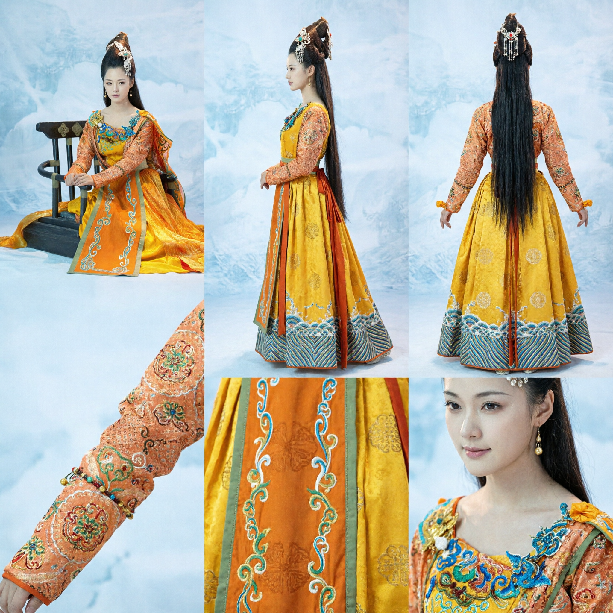 Costume da Principessa della Dinastia Tang cinese tradizionale Abito Hanfu da Concubina Imperiale antica per donne per spettacoli e cosplay - Asian Costume