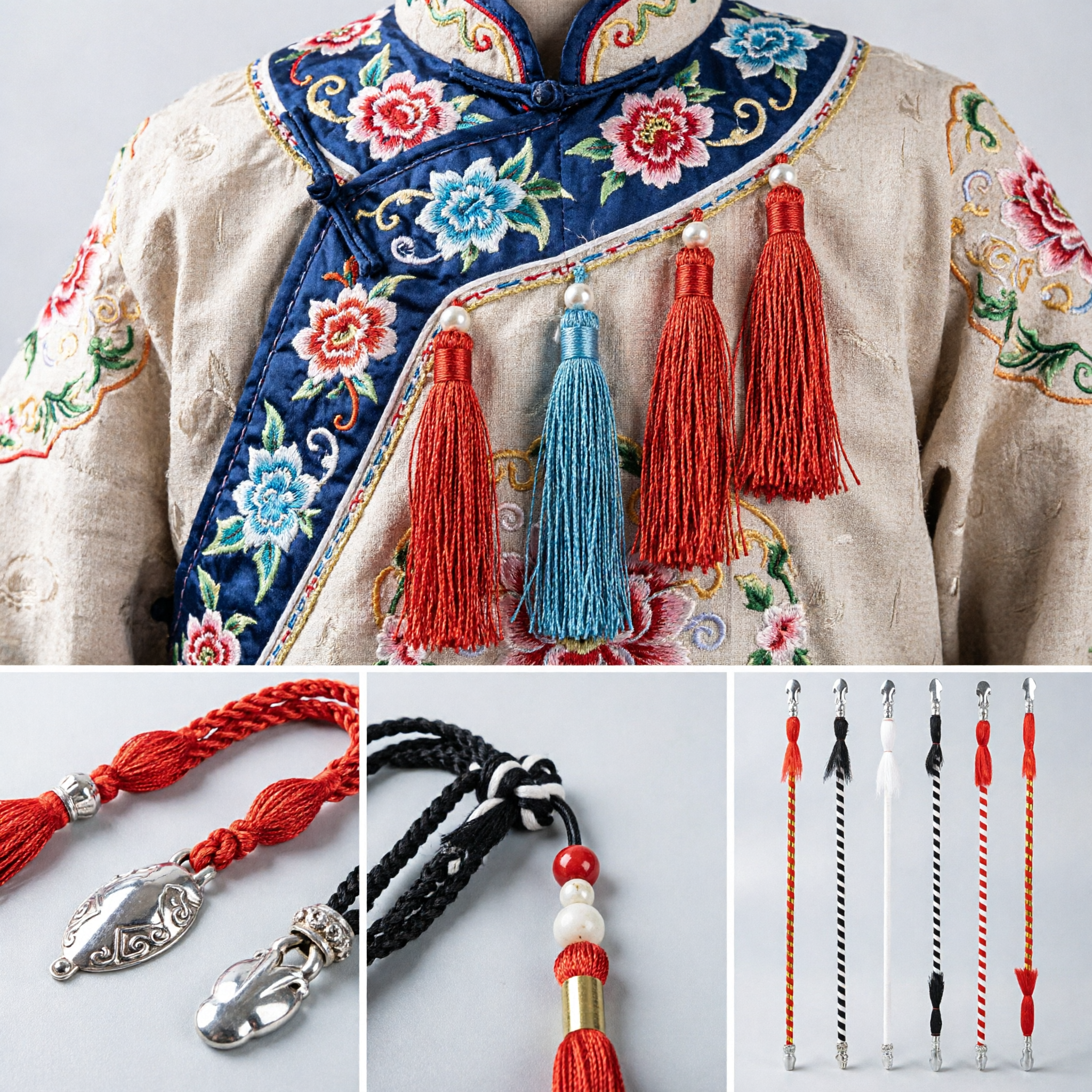 Fouet de cheval d'opéra traditionnel chinois Ma Bian, accessoire de scène pour la performance de l'opéra de Pékin et l'exposition culturelle - Asian Costume