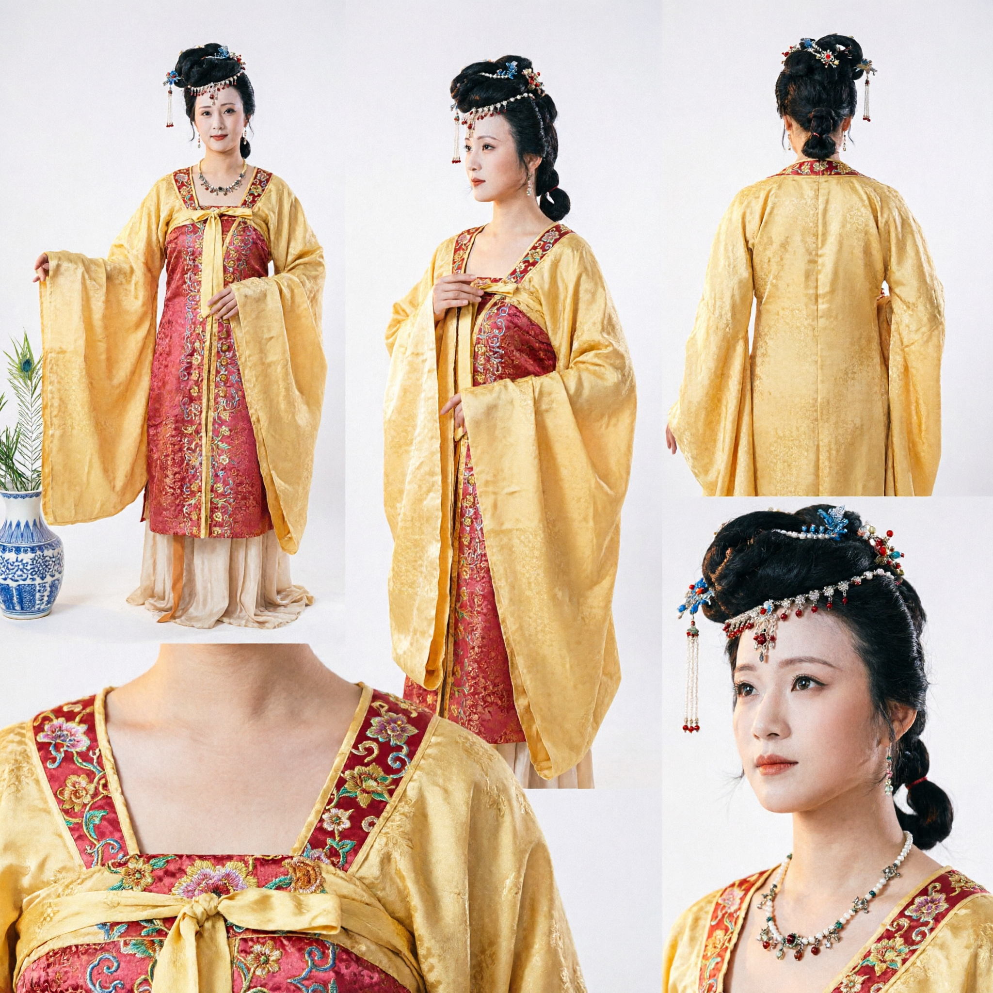 Traje Tradicional de Princesa de la Dinastía Tang China Vestido Hanfu de Emperatriz del Palacio Antiguo para Mujer Cosplay y Actuación - Asian Costume