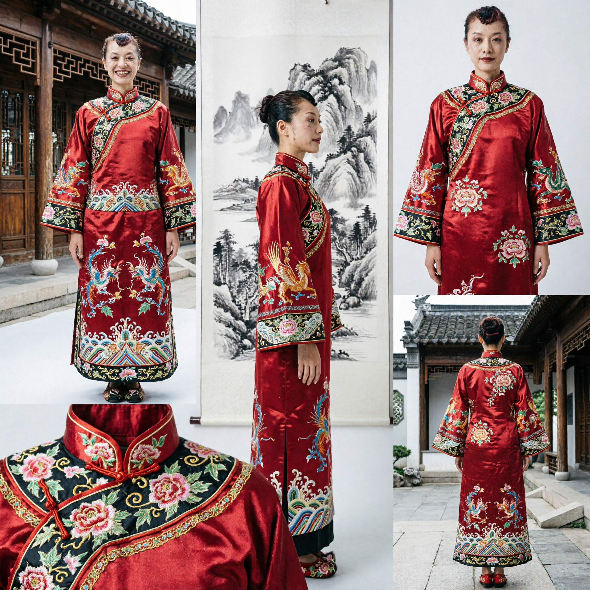 Fita Longa de Seda Vermelha para Dança, para Performance de Dança Folclórica Tradicional Chinesa e Adereço de Palco - Asian Costume
