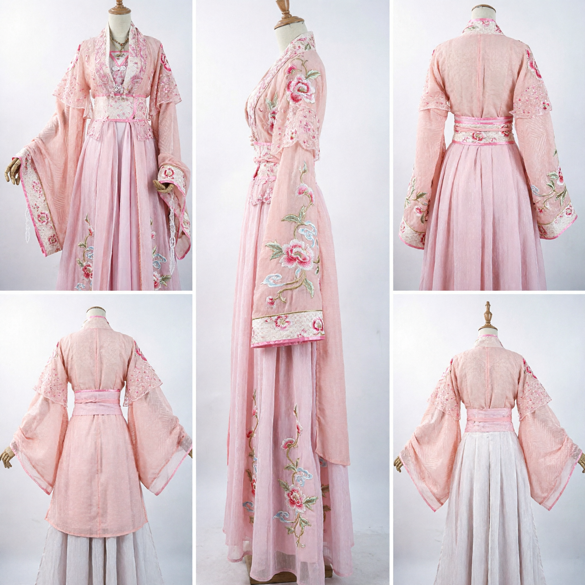 Elegante Costume Hanfu Cinese Rosa Tradizionale Abito da Fata Principessa della Dinastia Tang Antica per Donne Cosplay - Asian Costume