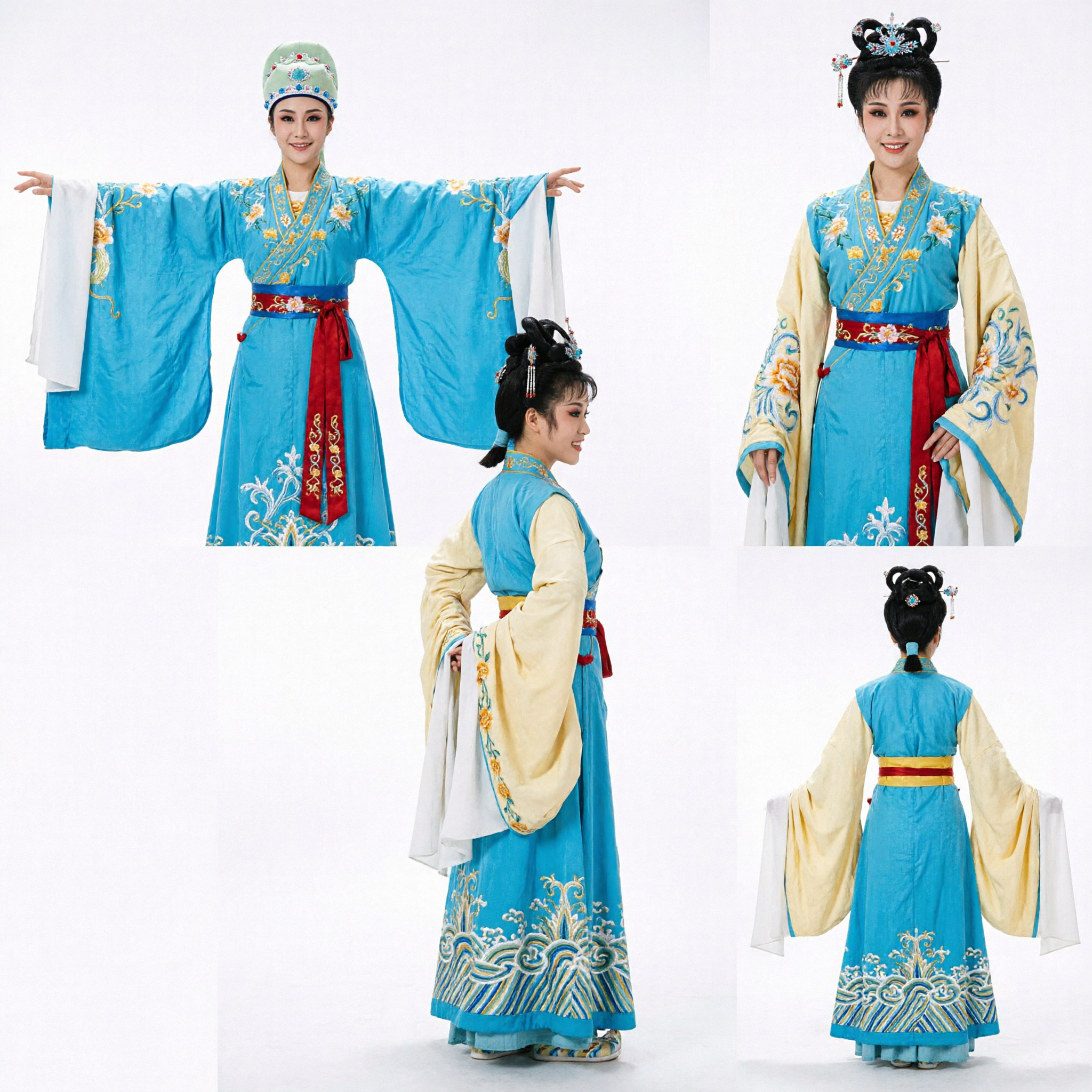 Traditioneel Chinees Opera Kostuum Vlinder Liefhebbers Podium Optreden Dans Outfit voor Mannen en Vrouwen Paren - Asian Costume
