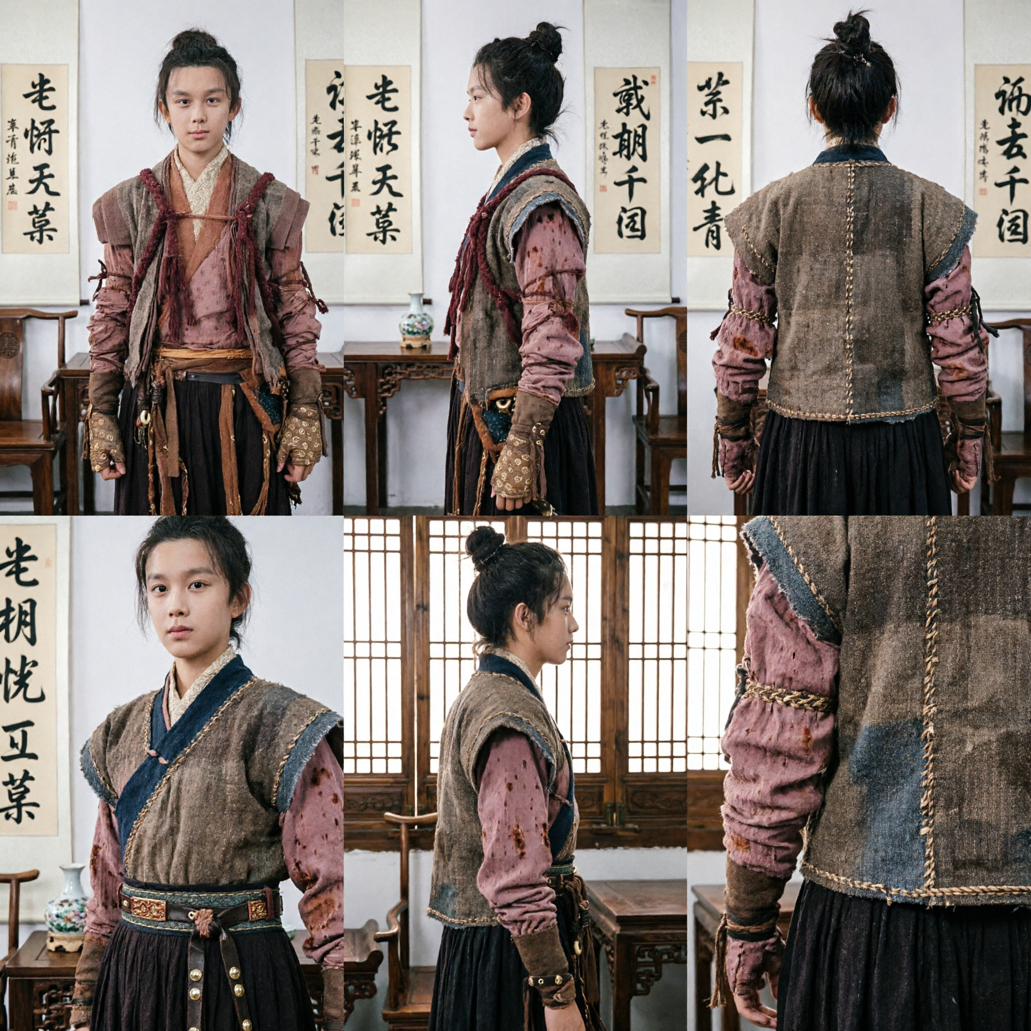 Традиционный древний китайский костюм мечника для мальчиков, детский наряд рыцаря уся ханьфу для Хэллоуина и косплея - Asian Costume