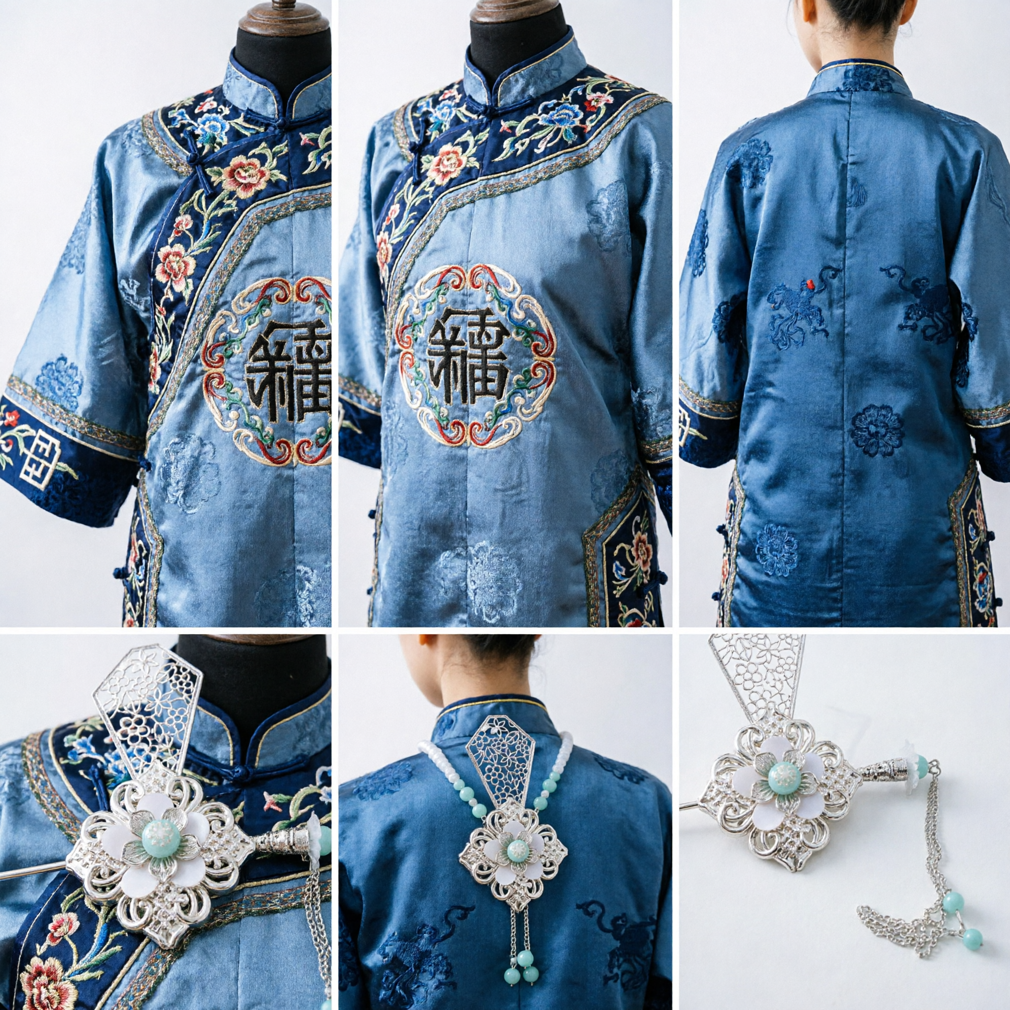 Traditioneel Chinees Zilver Filigraan Bloem Haarsieraad Hanfu Haarpin Accessoire voor Vrouwen Antiek Kostuumjuweel - Asian Costume