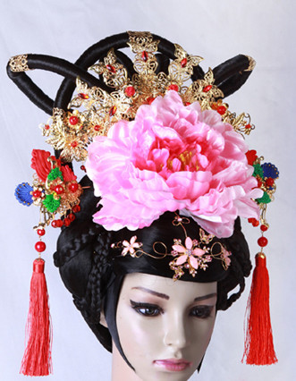 Chinese costumes wigs hair accessories hanfu traditional dress ancient costume