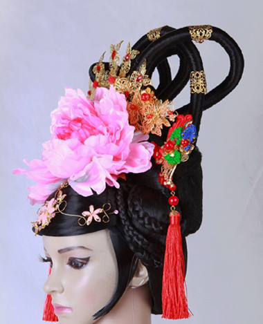 Chinese costumes wigs hair accessories hanfu traditional dress ancient costume