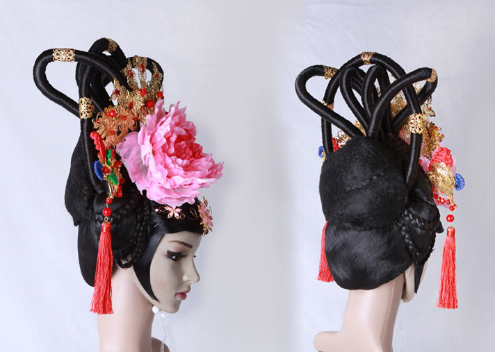 Chinese costumes wigs hair accessories hanfu traditional dress ancient costume