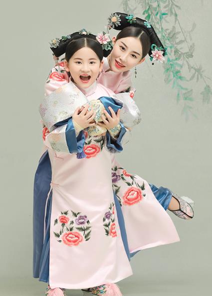 Ancient Chinese Qing Dynasty Court Costumes Manchu Palace Princess Queen Clothing and Headpieces for Women for Girls