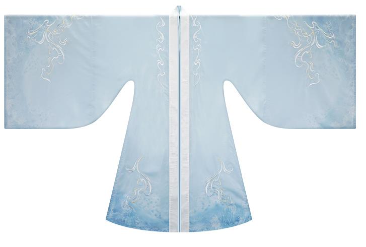 China Jin Dynasty Swordswoman Garment Costumes Ancient Young Beauty Clothing Traditional Blue Hanfu Dress
