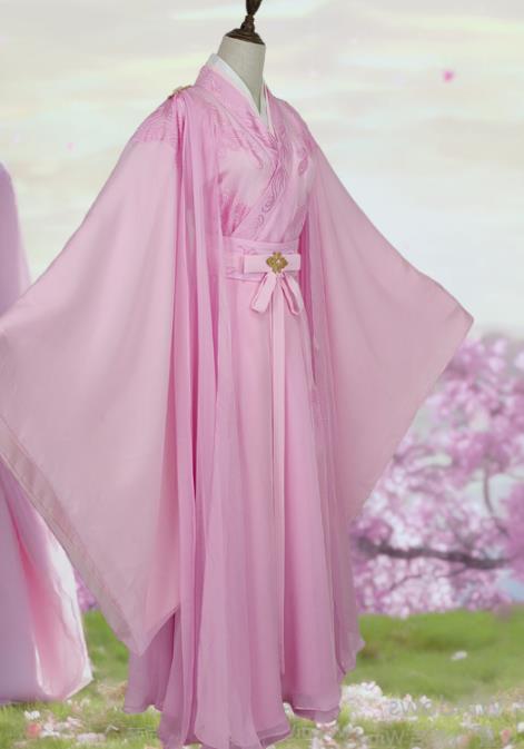 Chinese Tang Dynasty Young Beauty Pink Dress Outfits Traditional Drama Love and Redemption Chu Xuanji Garment Costumes Ancient Fairy Clothing