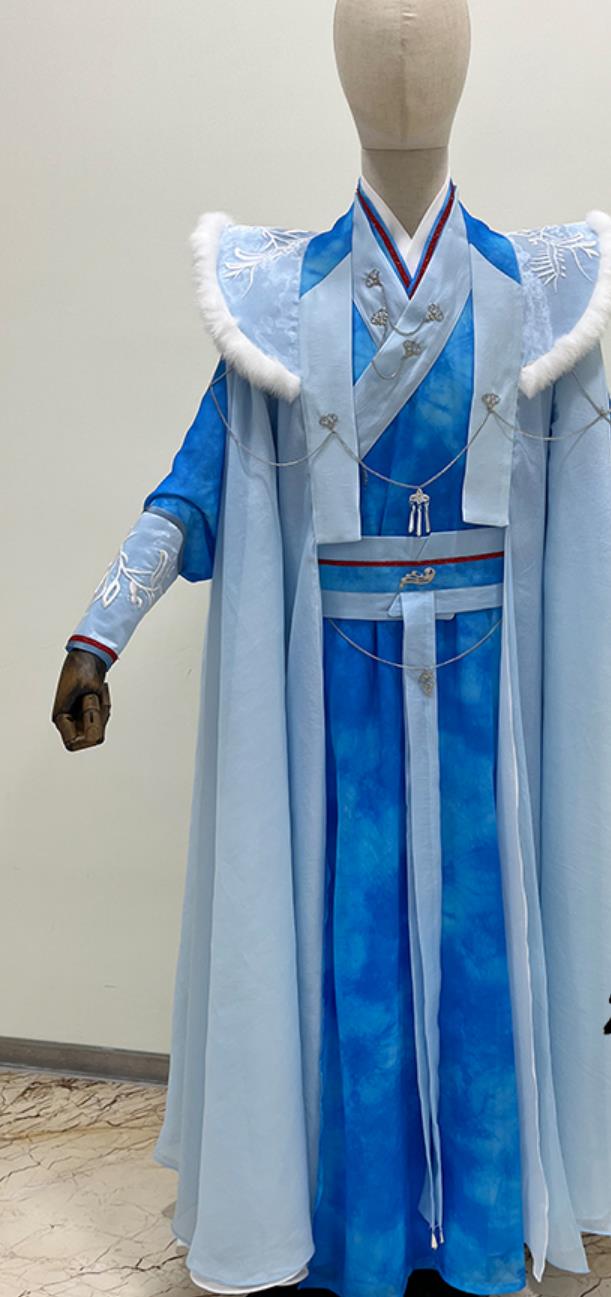 Chinese Drama Till The End of The Moon Luo Yun Xi Replica Costume Ancient King Hanfu Traditional Chinese Male Clothing